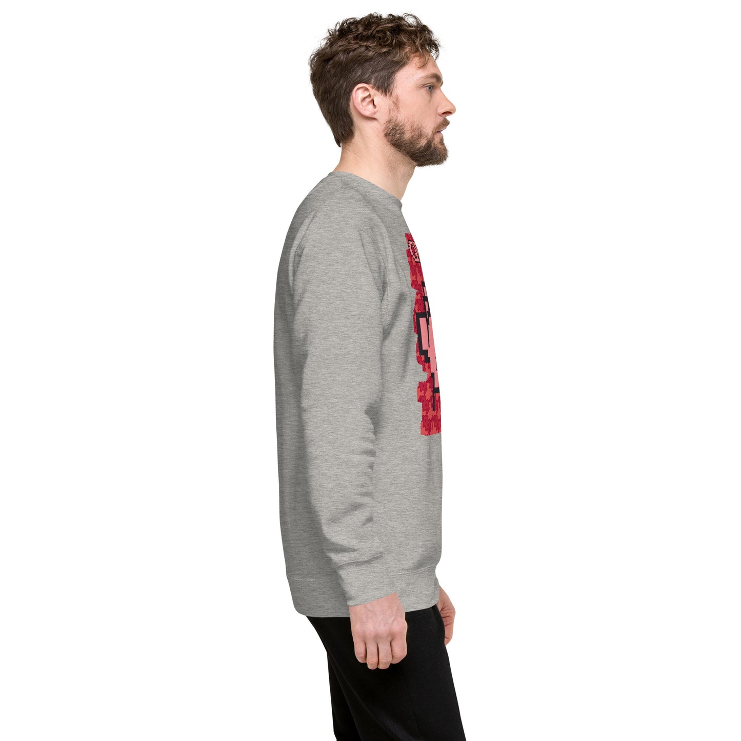 Red Alien QR Code Sweatshirt β Bold Tech for Gamers & YouTubers