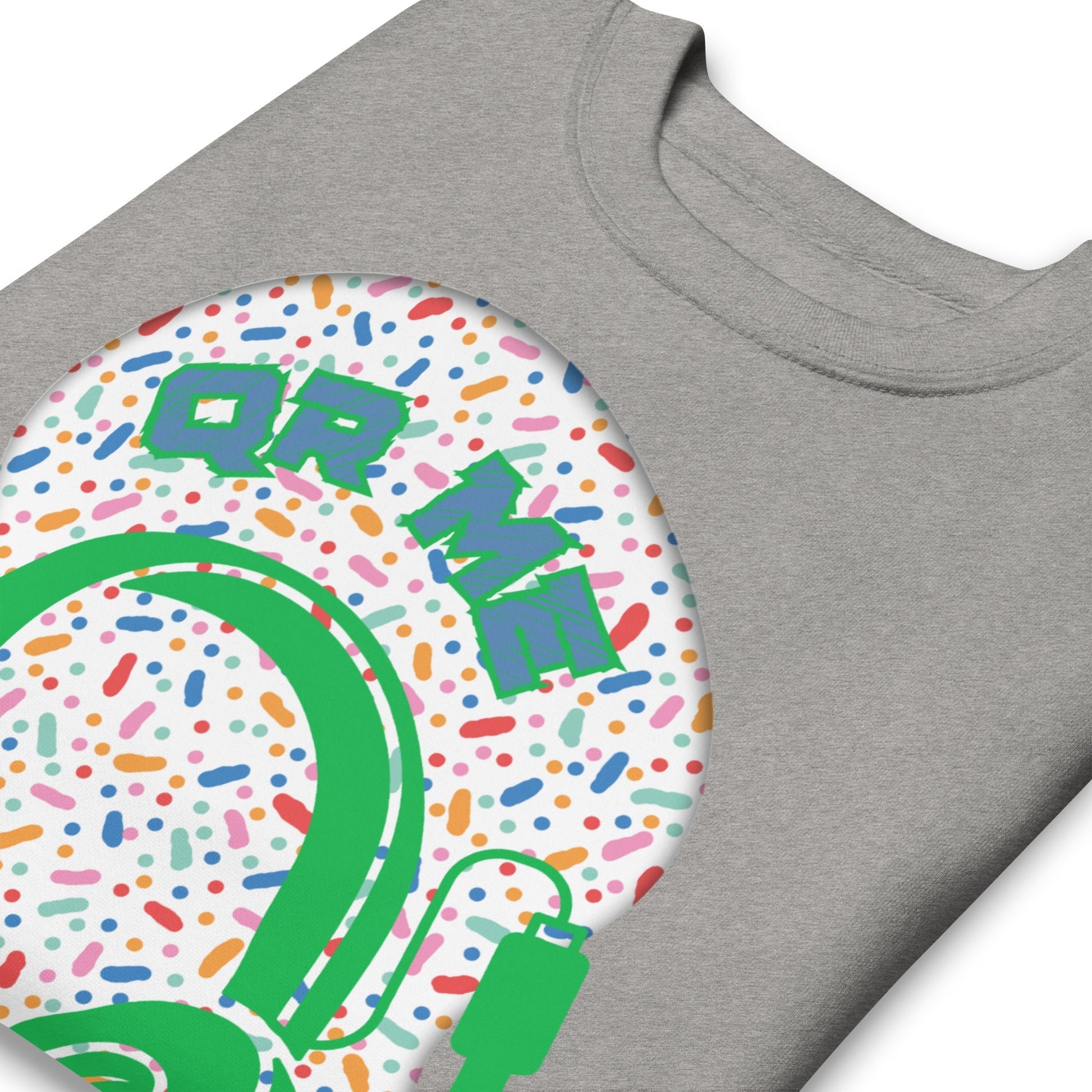 Personalized QR Code Sweatshirt β Polka Dot Playlist!