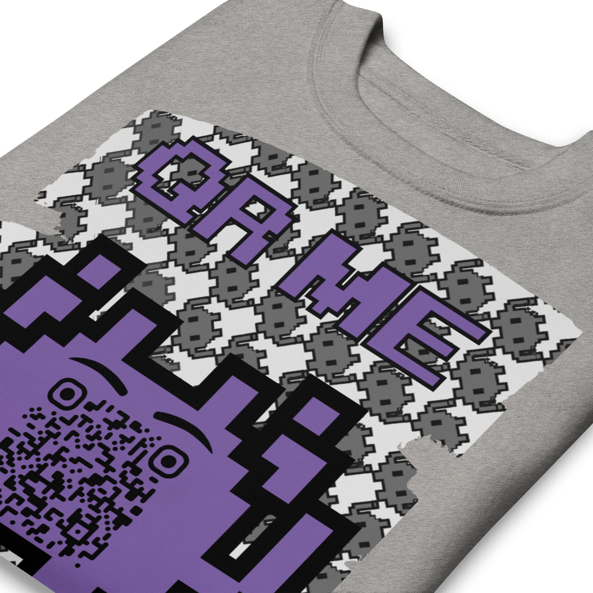 Mono Alien QR Code Sweatshirt β For Gamers & YouTubers