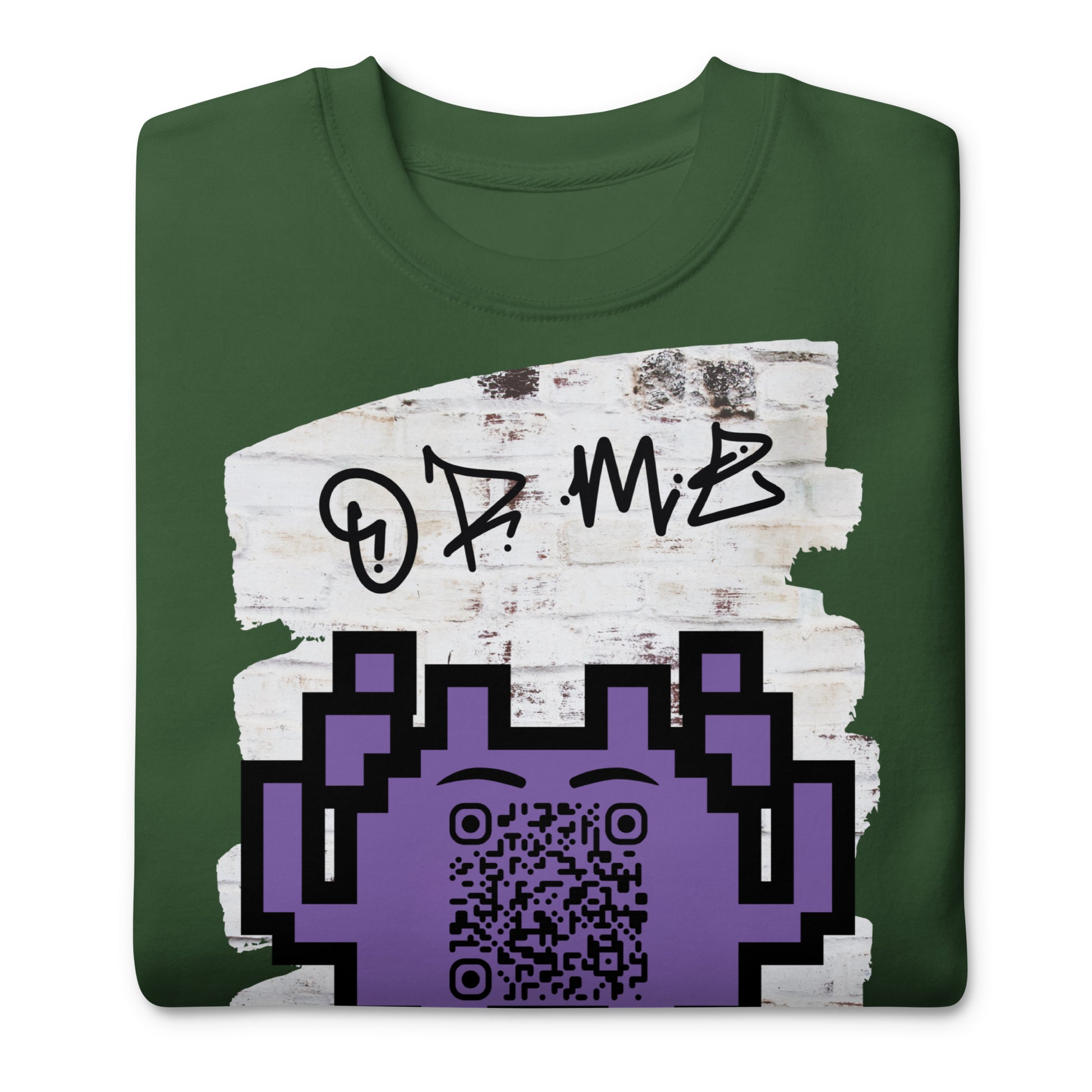 Graffiti Wall Alien QR Code Sweatshirt β Bold Style for Gamers