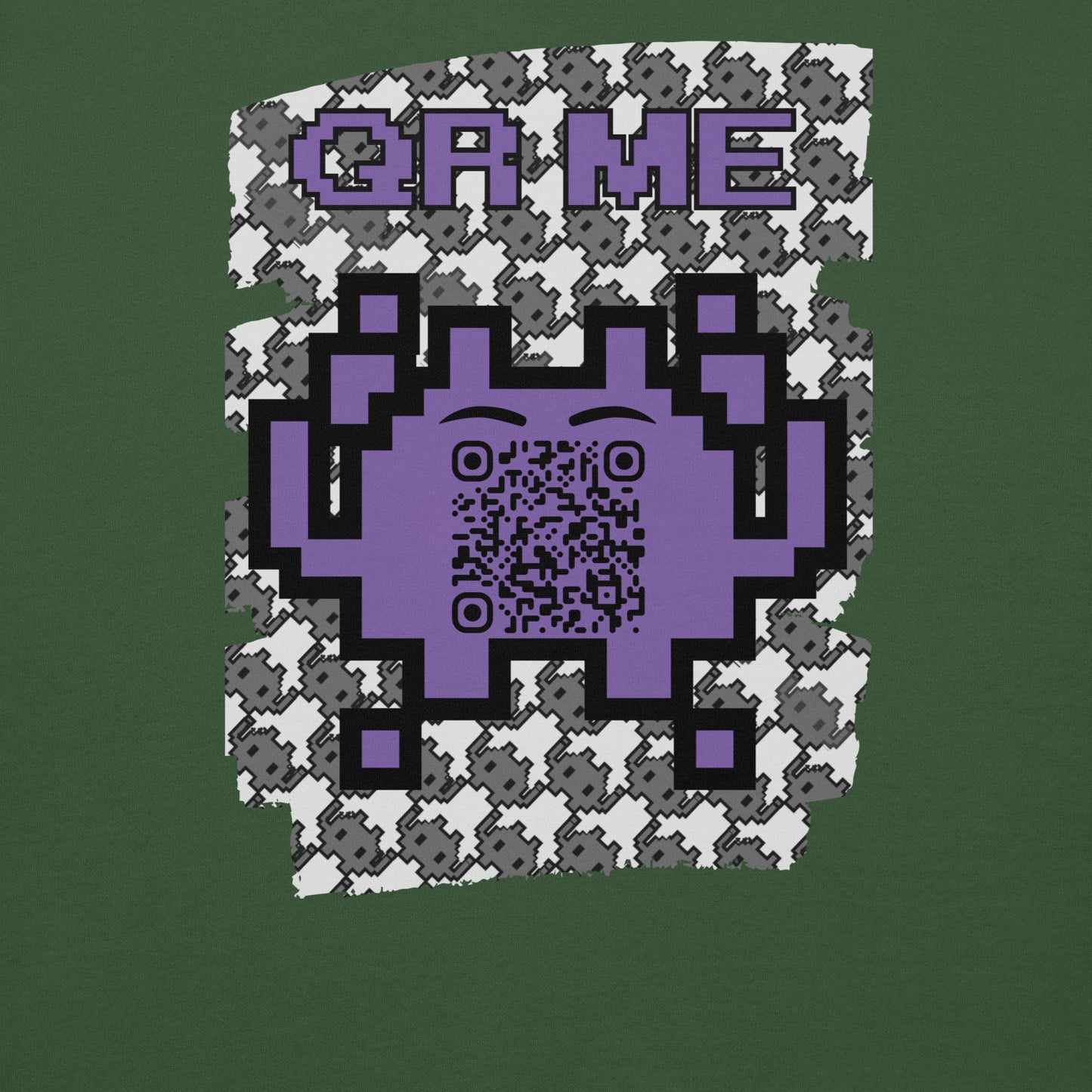 Mono Alien QR Code Sweatshirt β For Gamers & YouTubers