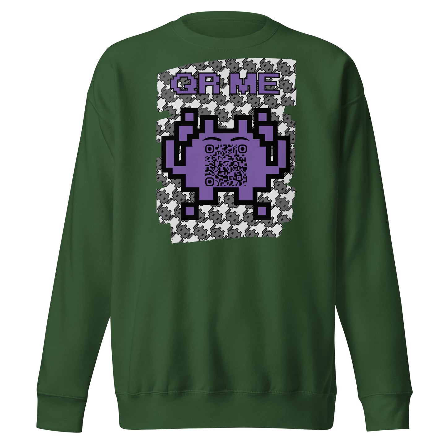 Mono Alien QR Code Sweatshirt β For Gamers & YouTubers