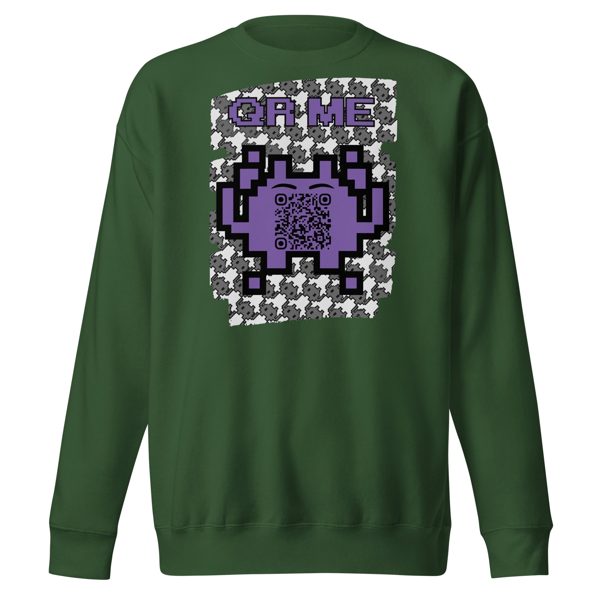 Mono Alien QR Code Sweatshirt β For Gamers & YouTubers