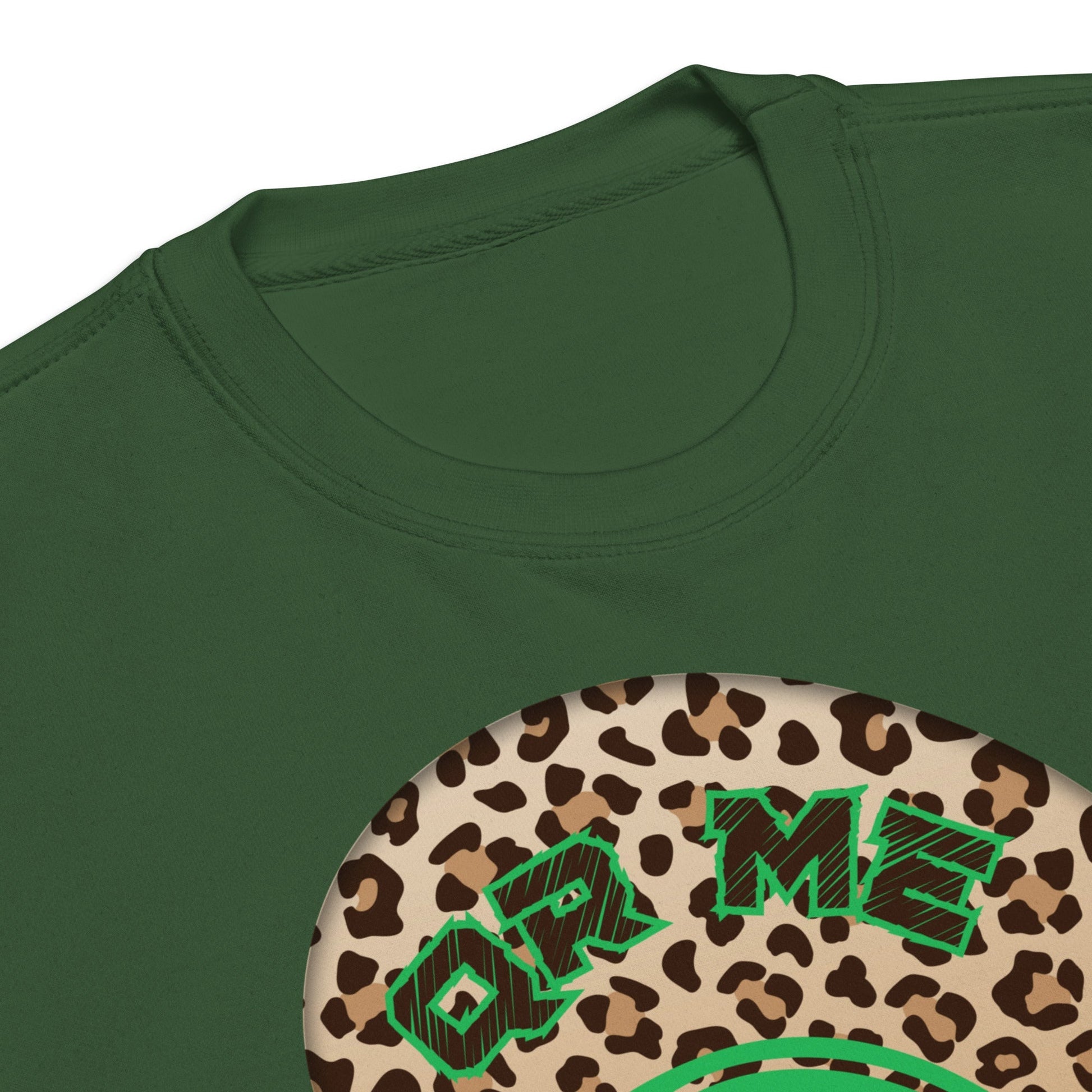 Leopard Print Personalized QR Code Sweatshirt β Wear Your Playlist!
