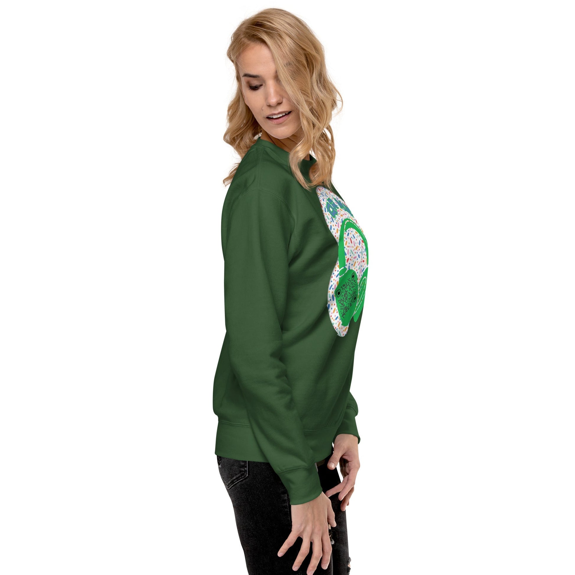 Personalized QR Code Sweatshirt β Polka Dot Playlist!