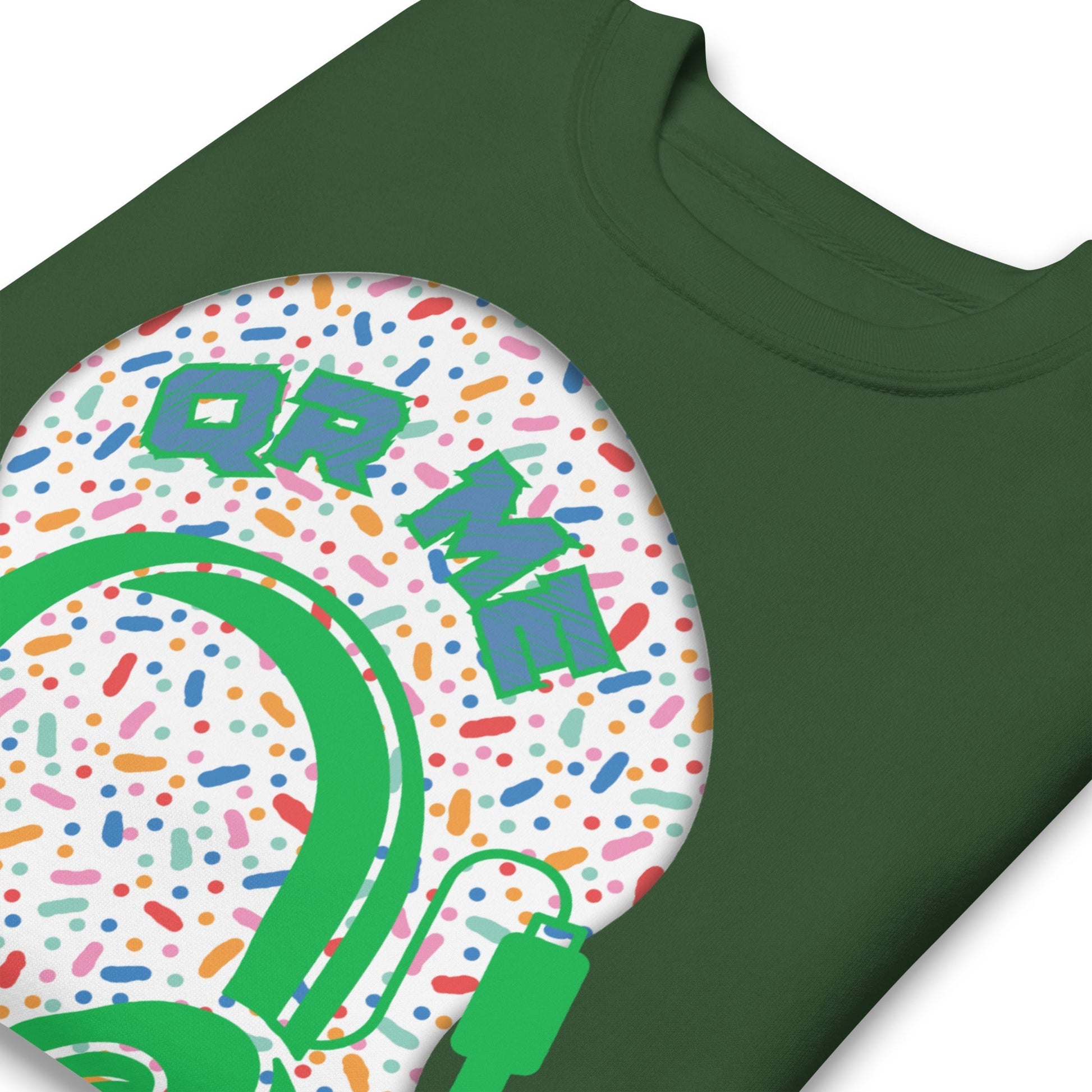 Personalized QR Code Sweatshirt β Polka Dot Playlist!