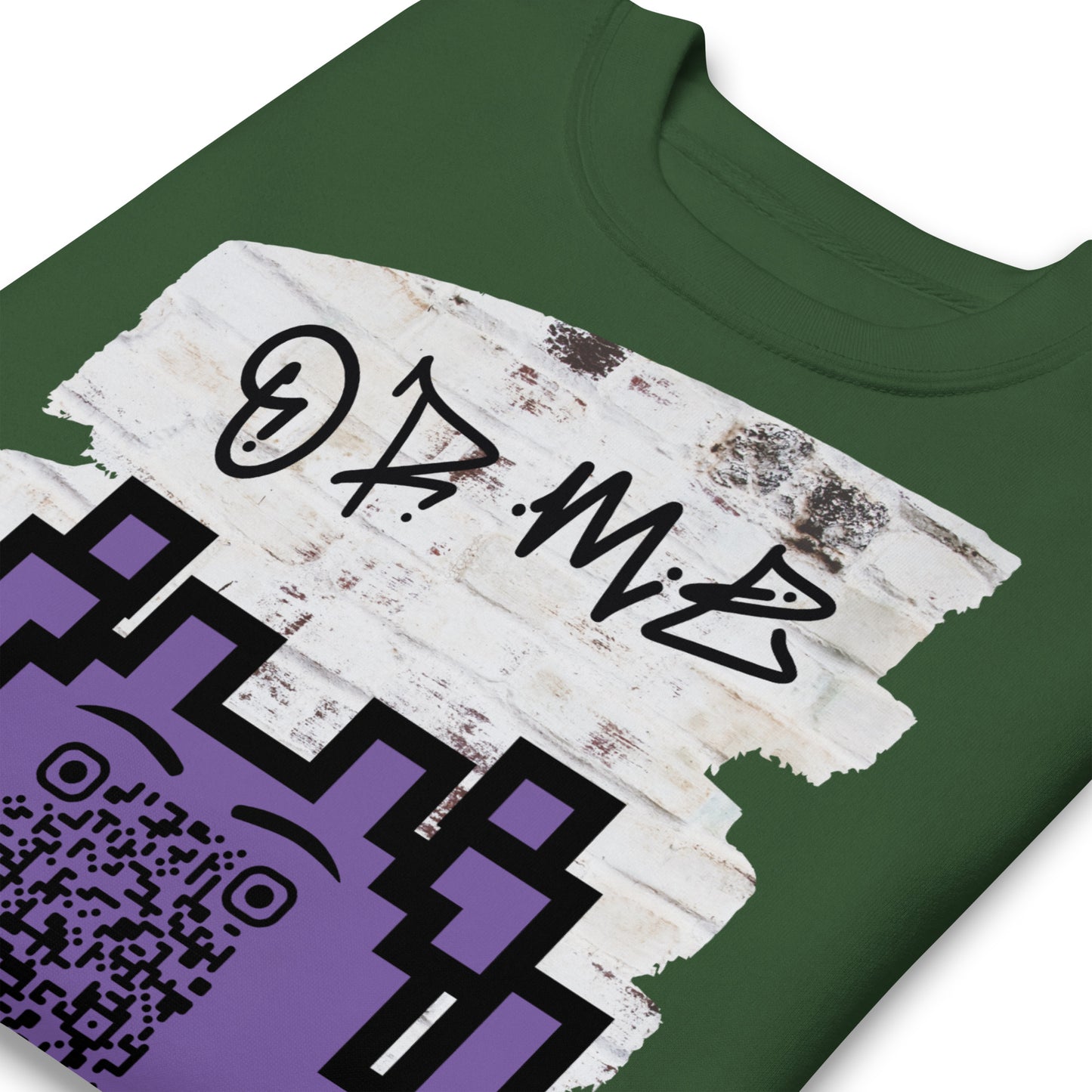 Graffiti Wall Alien QR Code Sweatshirt β Bold Style for Gamers