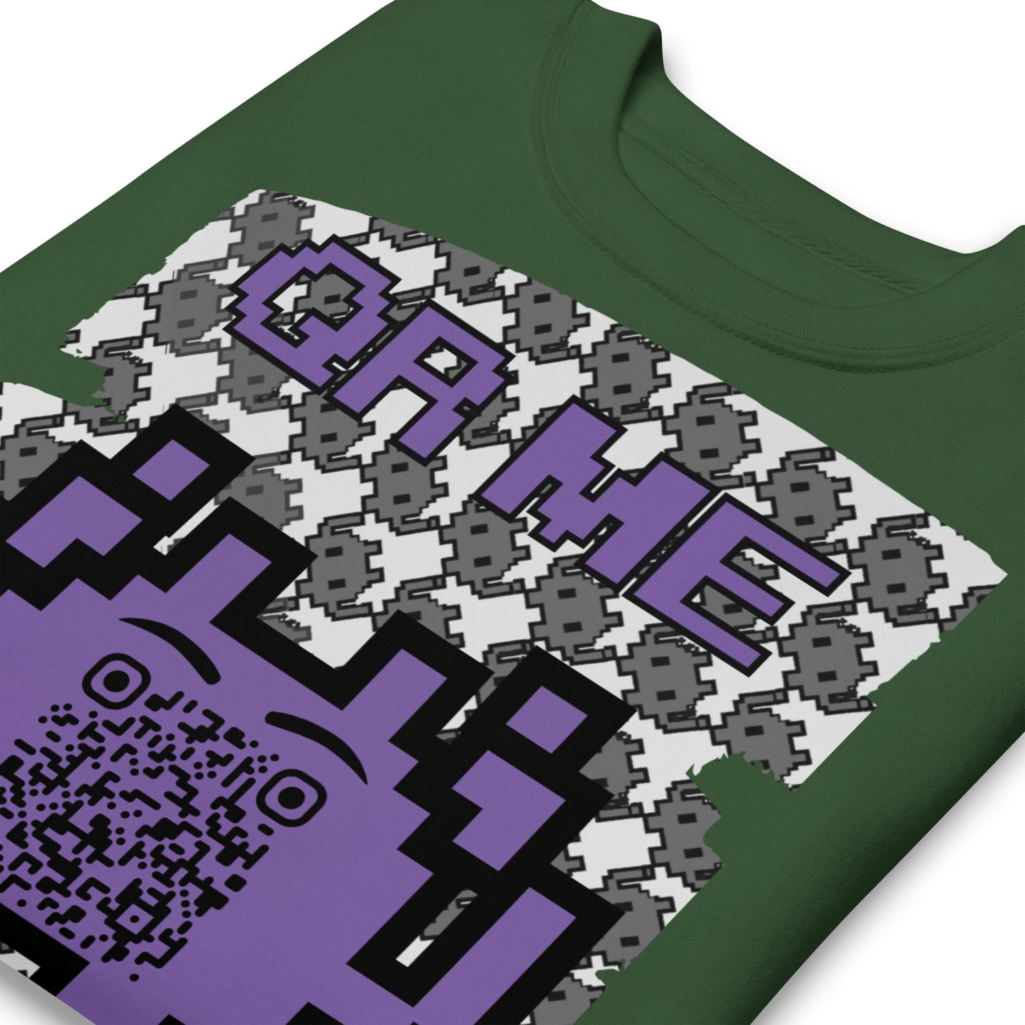Mono Alien QR Code Sweatshirt β For Gamers & YouTubers