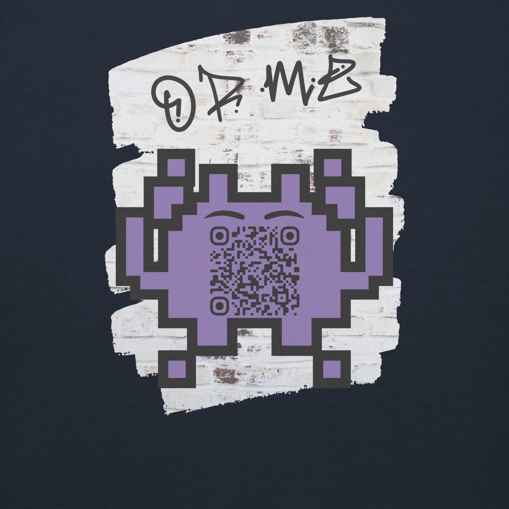 Graffiti Wall Alien QR Code Sweatshirt β Bold Style for Gamers
