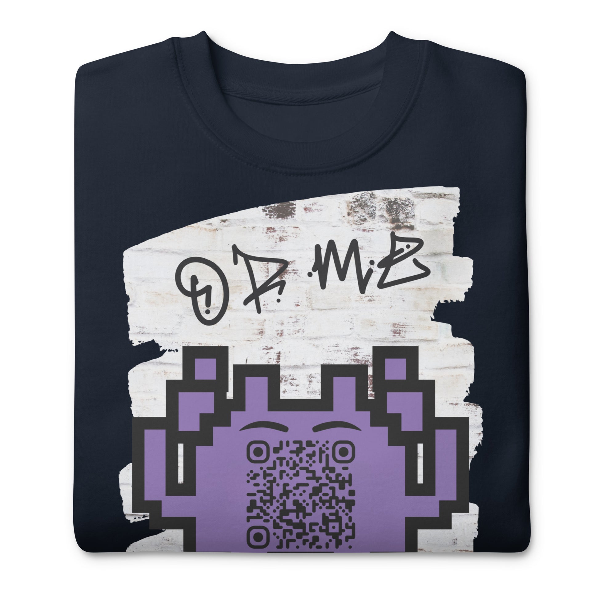 Graffiti Wall Alien QR Code Sweatshirt β Bold Style for Gamers