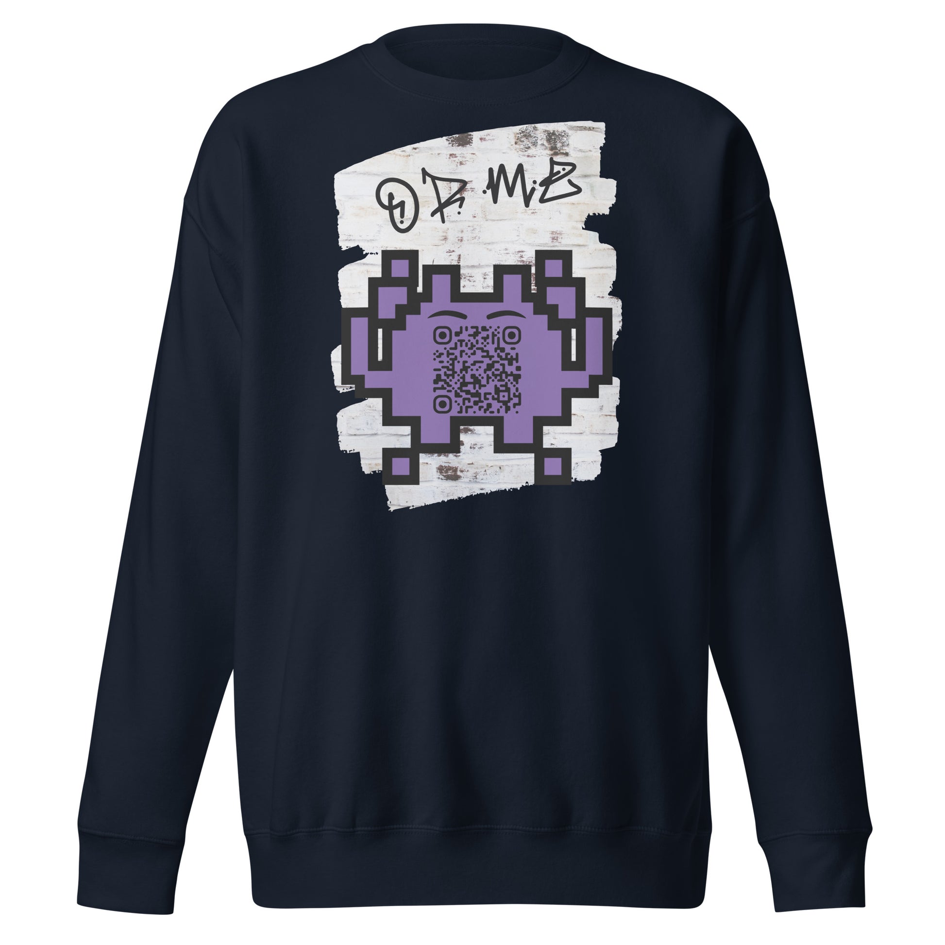 Graffiti Wall Alien QR Code Sweatshirt β Bold Style for Gamers