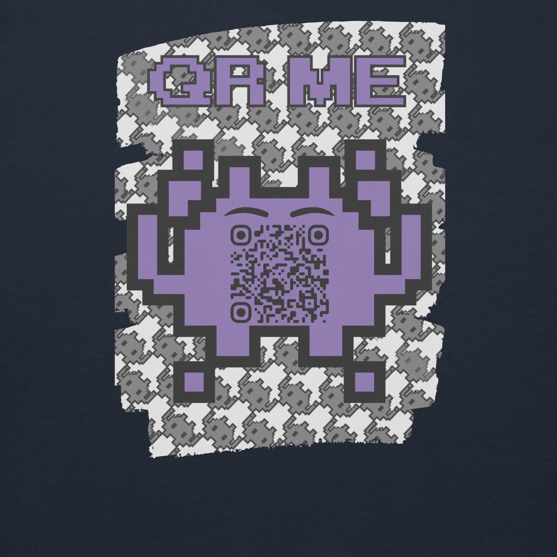 Mono Alien QR Code Sweatshirt β For Gamers & YouTubers