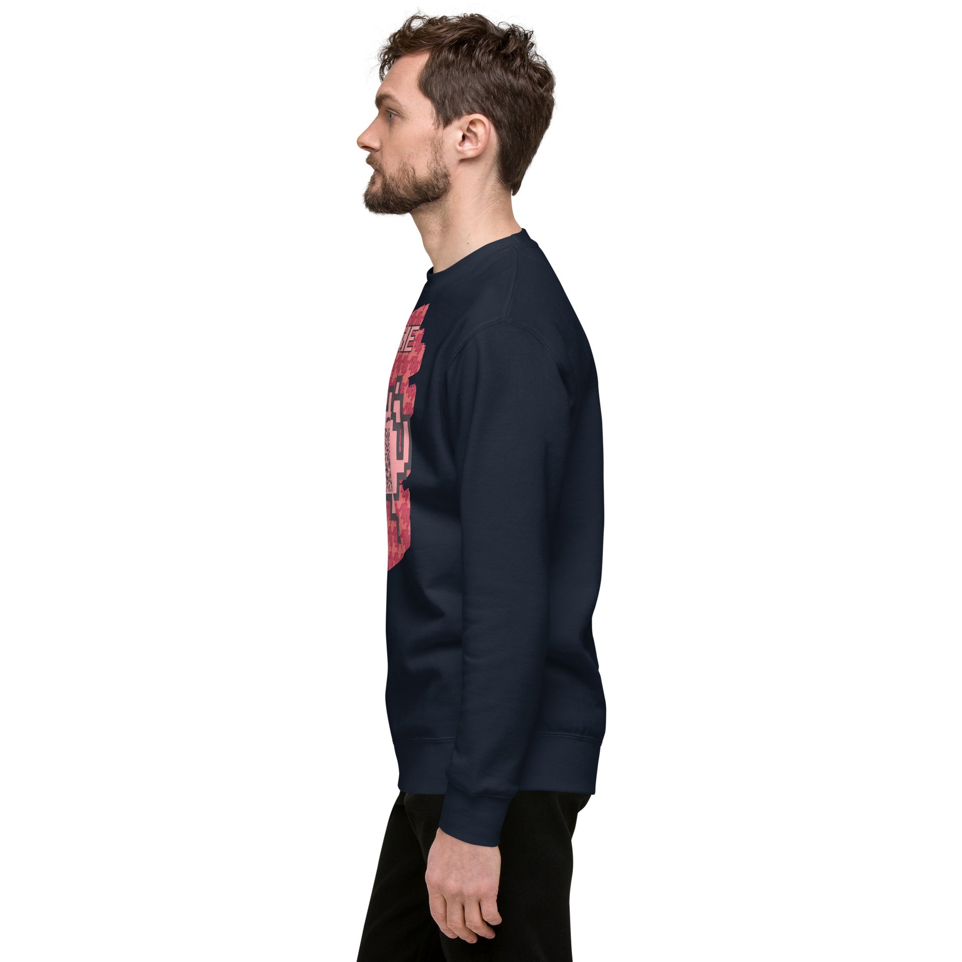 Red Alien QR Code Sweatshirt β Bold Tech for Gamers & YouTubers