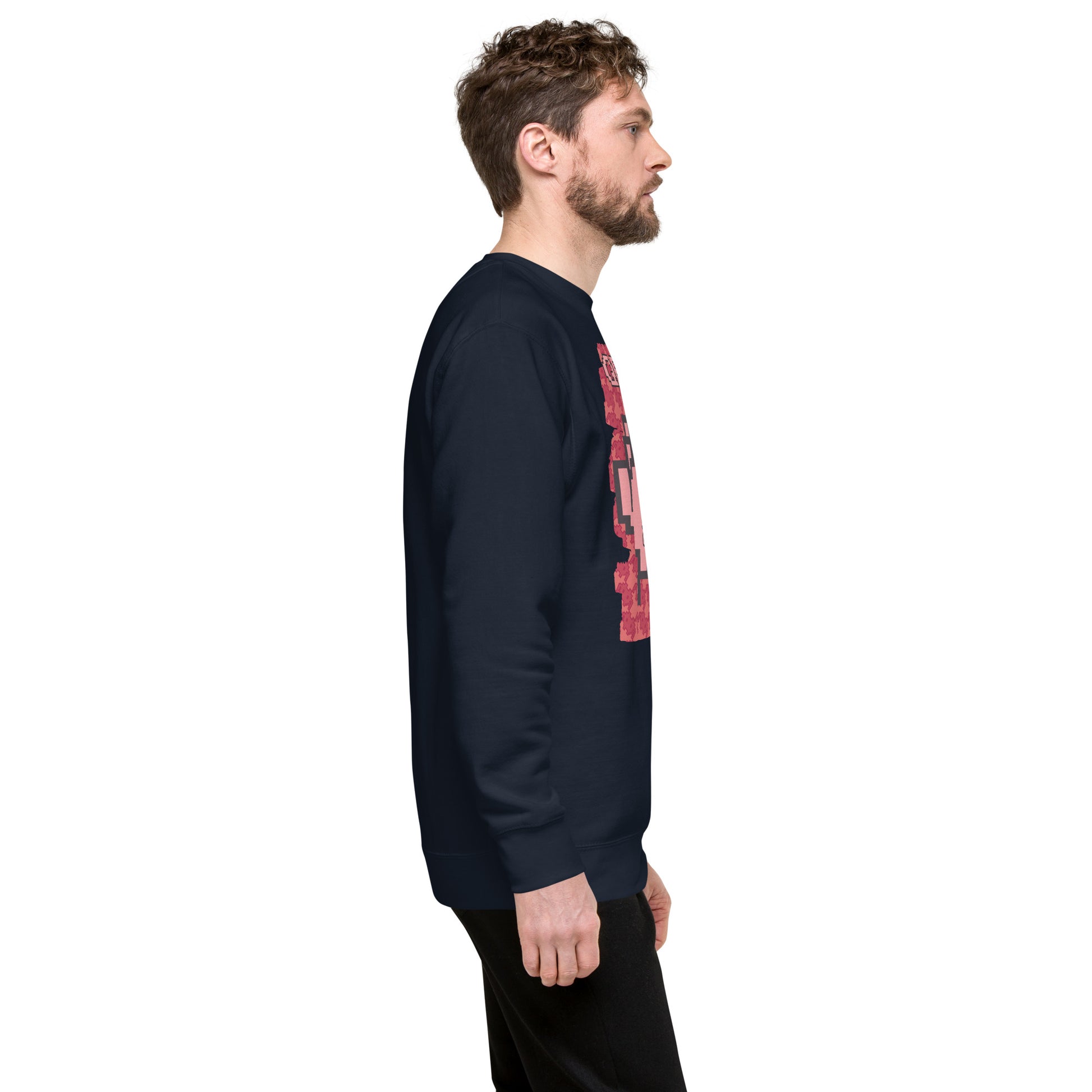 Red Alien QR Code Sweatshirt β Bold Tech for Gamers & YouTubers