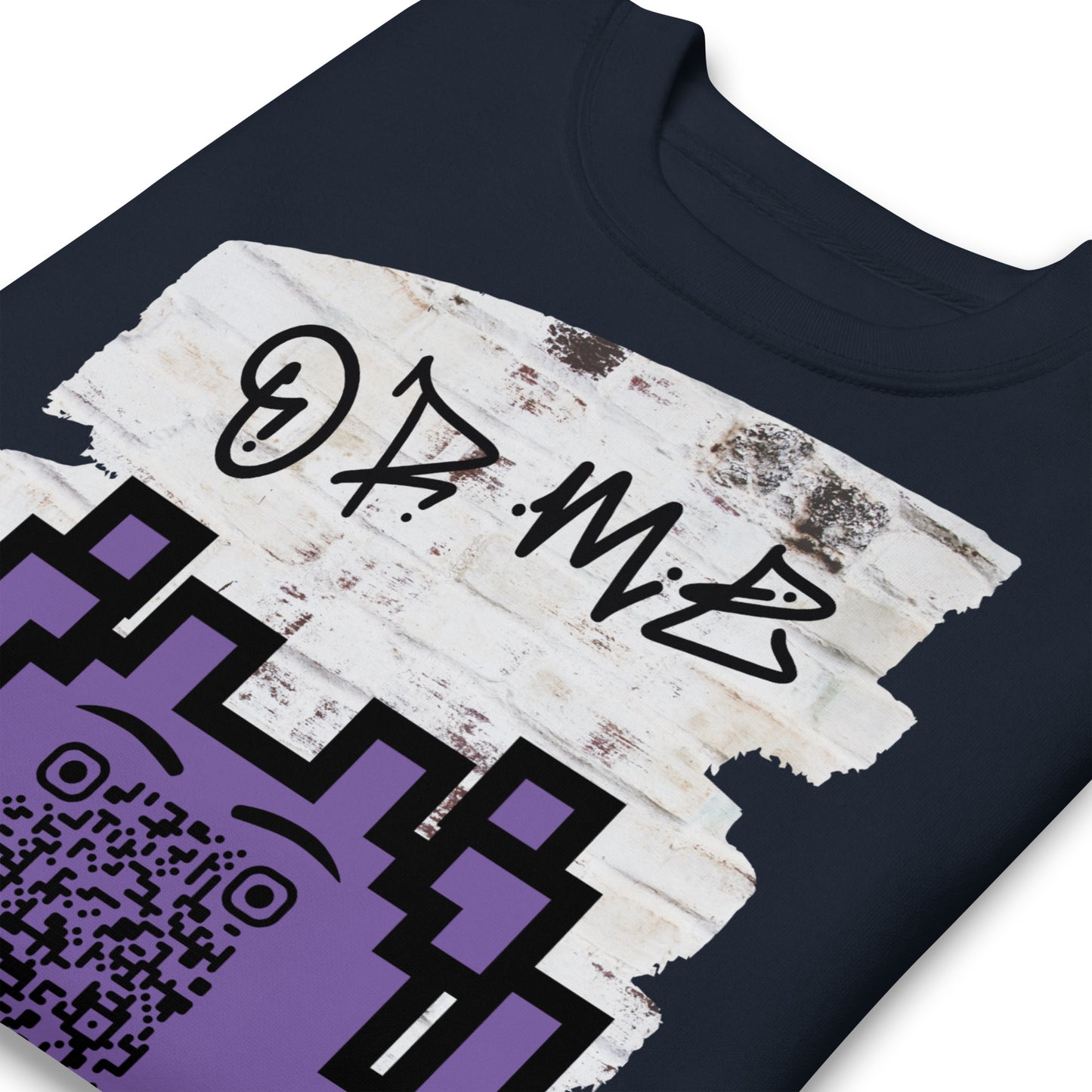 Graffiti Wall Alien QR Code Sweatshirt β Bold Style for Gamers