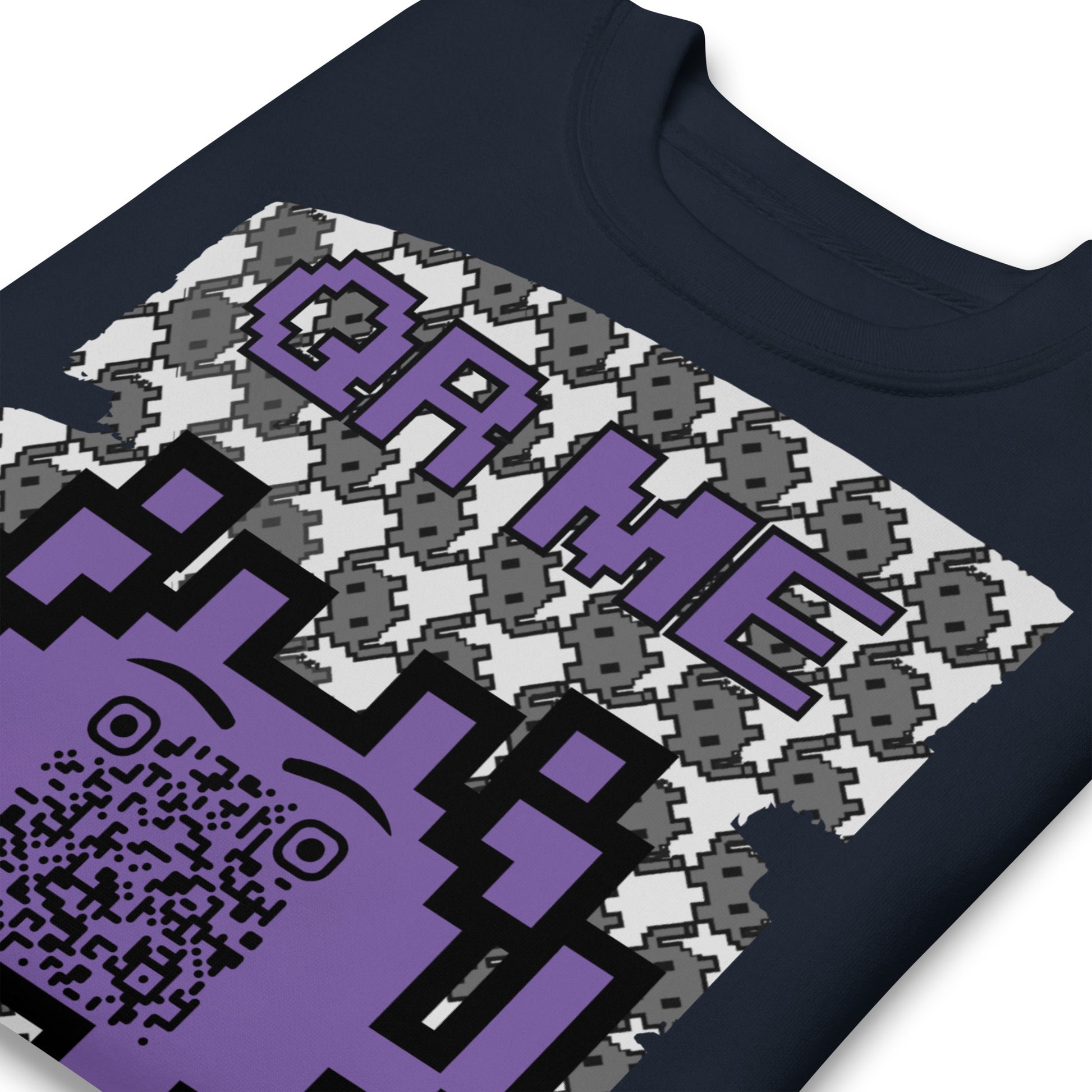 Mono Alien QR Code Sweatshirt β For Gamers & YouTubers