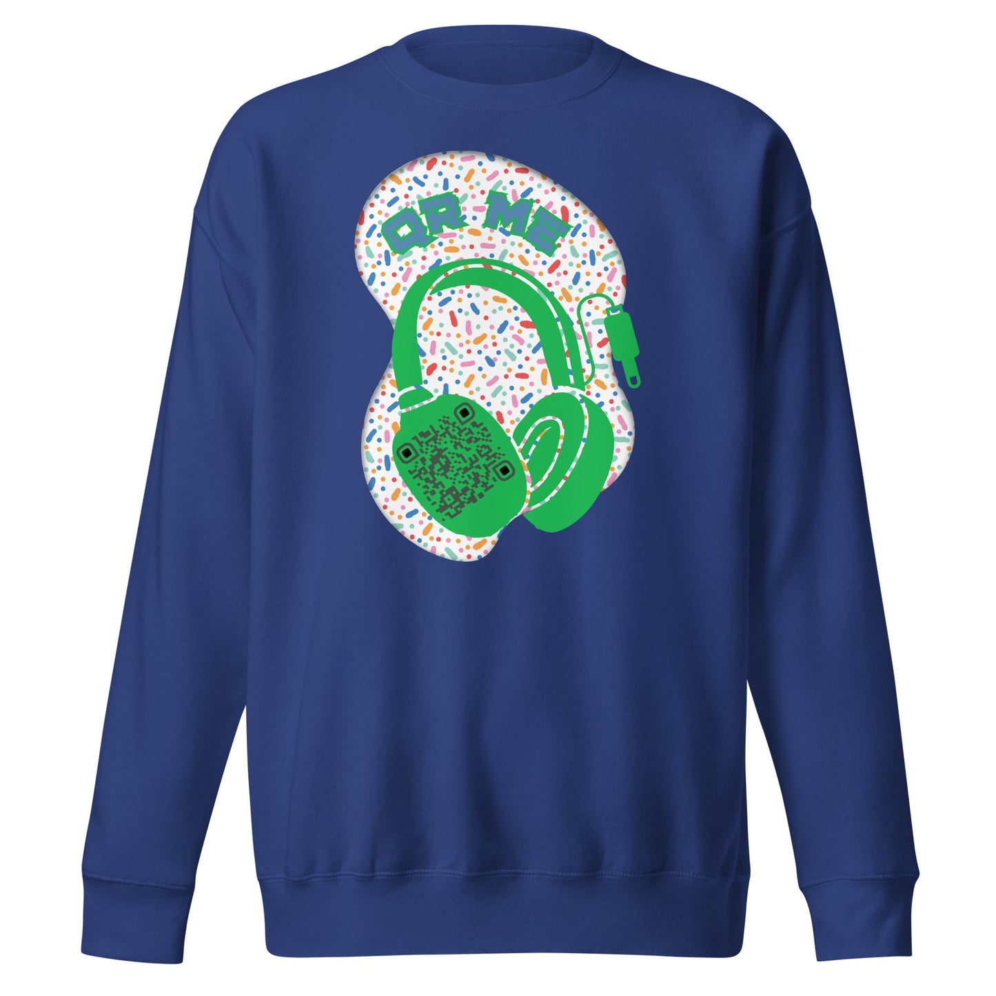 Personalized QR Code Sweatshirt β Polka Dot Playlist!