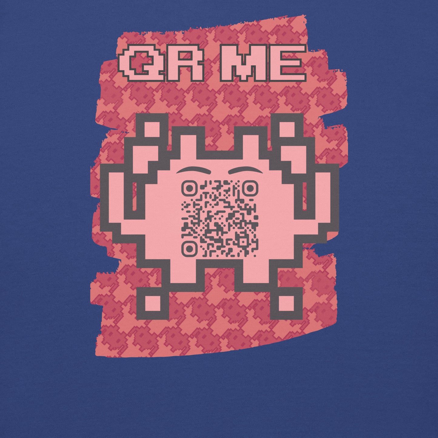 Red Alien QR Code Sweatshirt β Bold Tech for Gamers & YouTubers