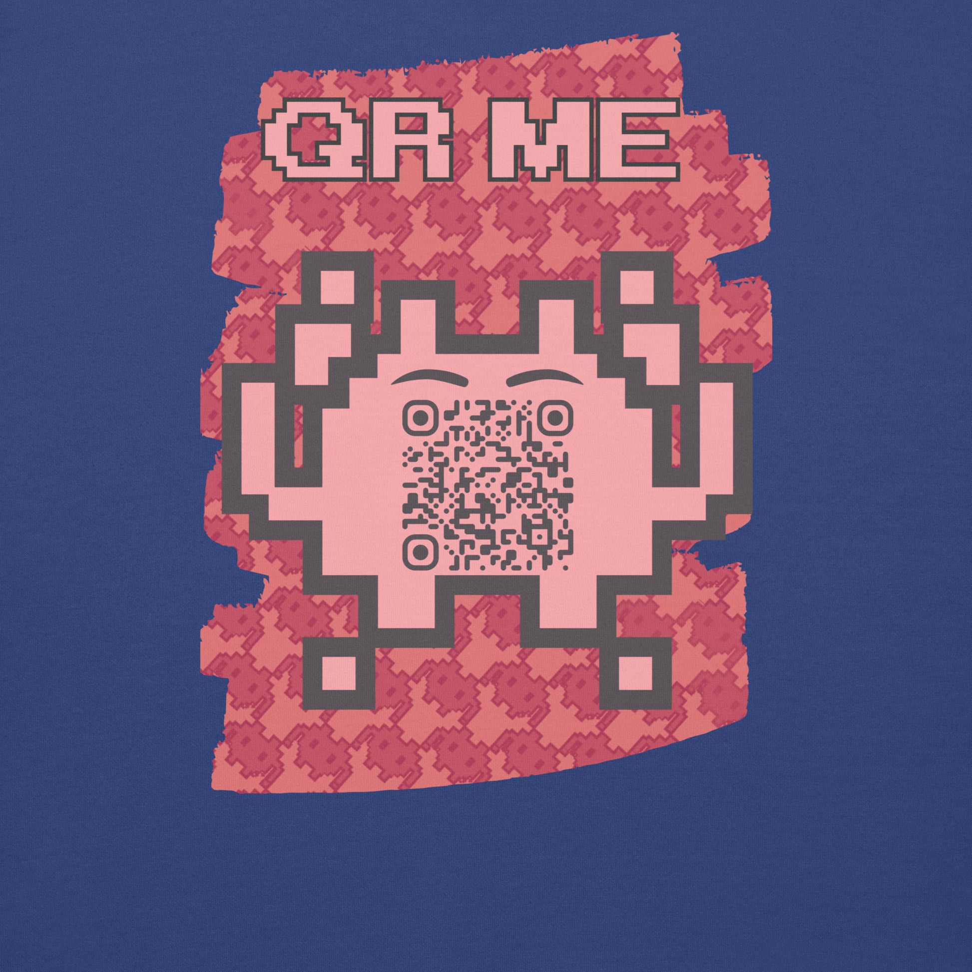 Red Alien QR Code Sweatshirt β Bold Tech for Gamers & YouTubers