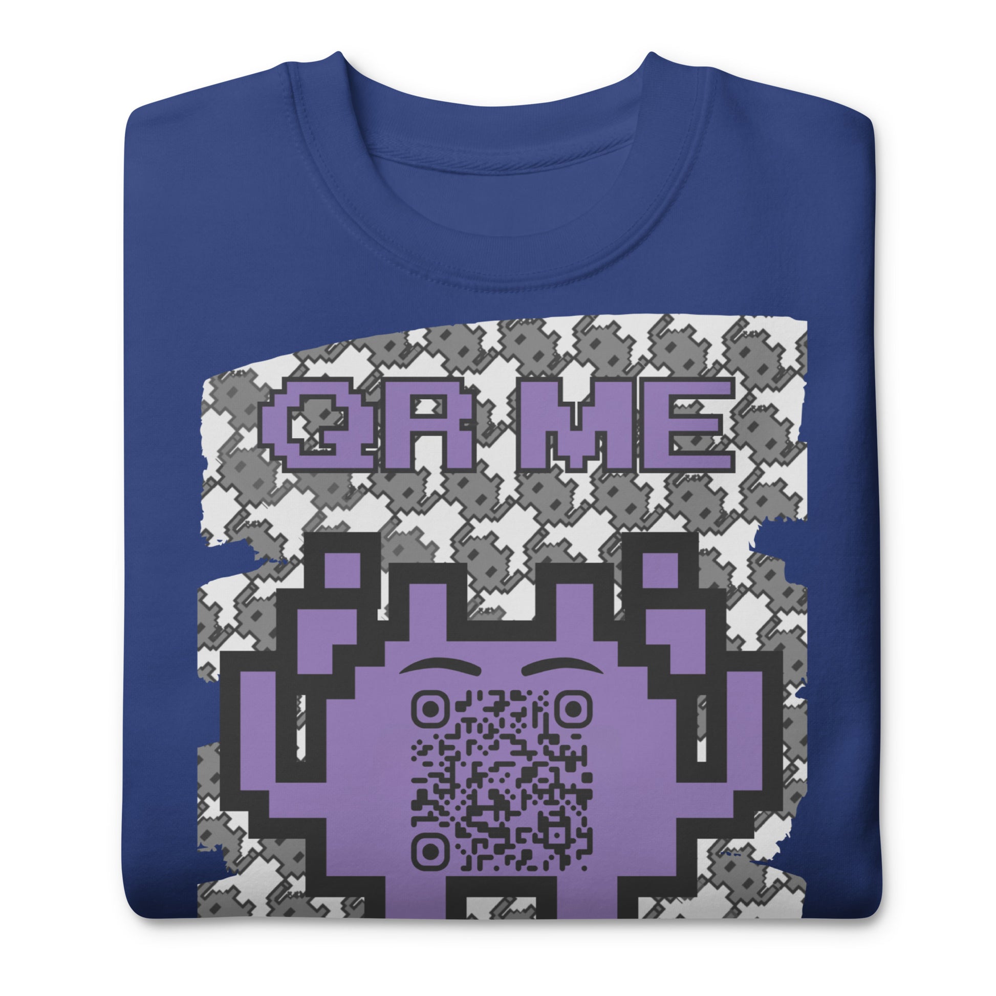 Mono Alien QR Code Sweatshirt β For Gamers & YouTubers
