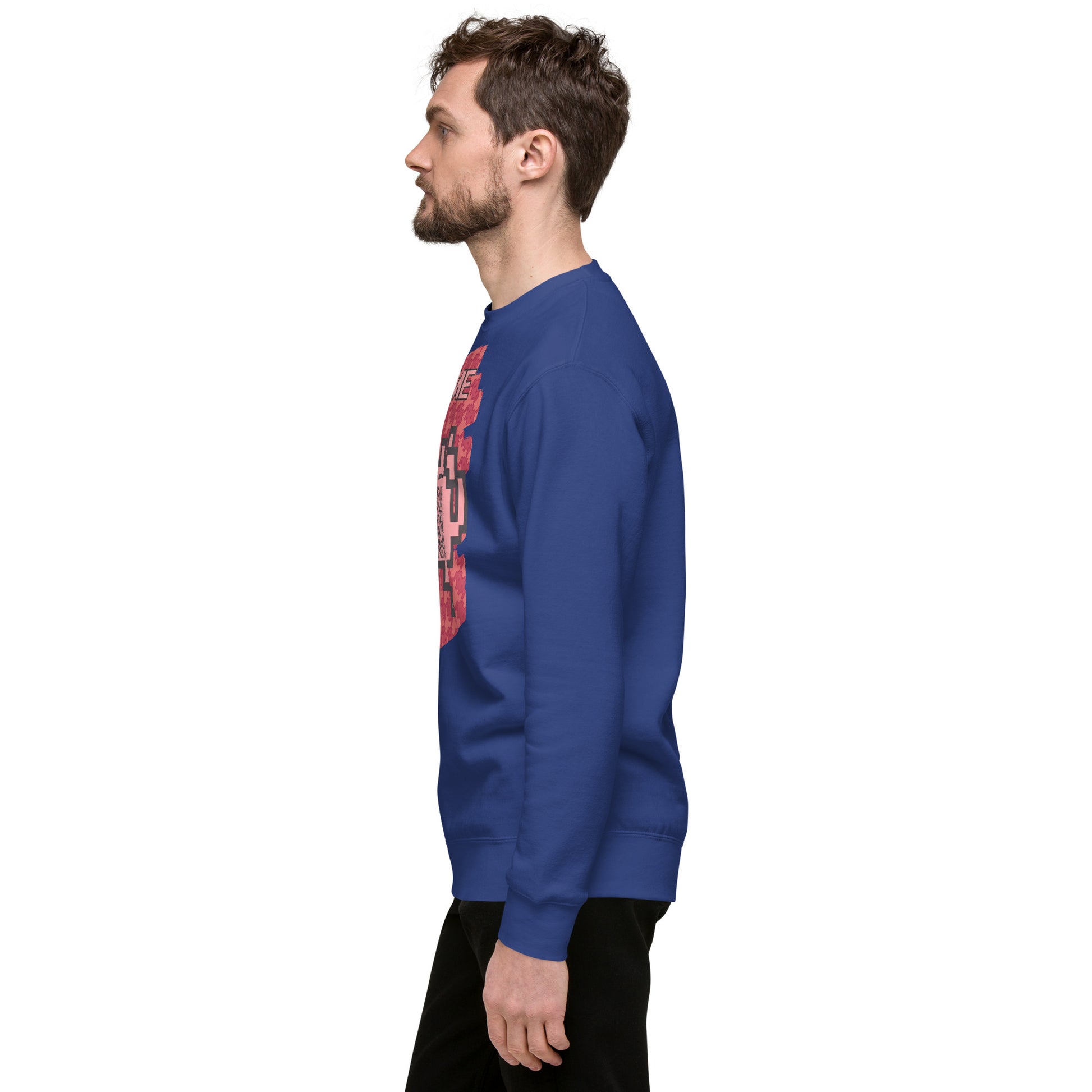 Red Alien QR Code Sweatshirt β Bold Tech for Gamers & YouTubers