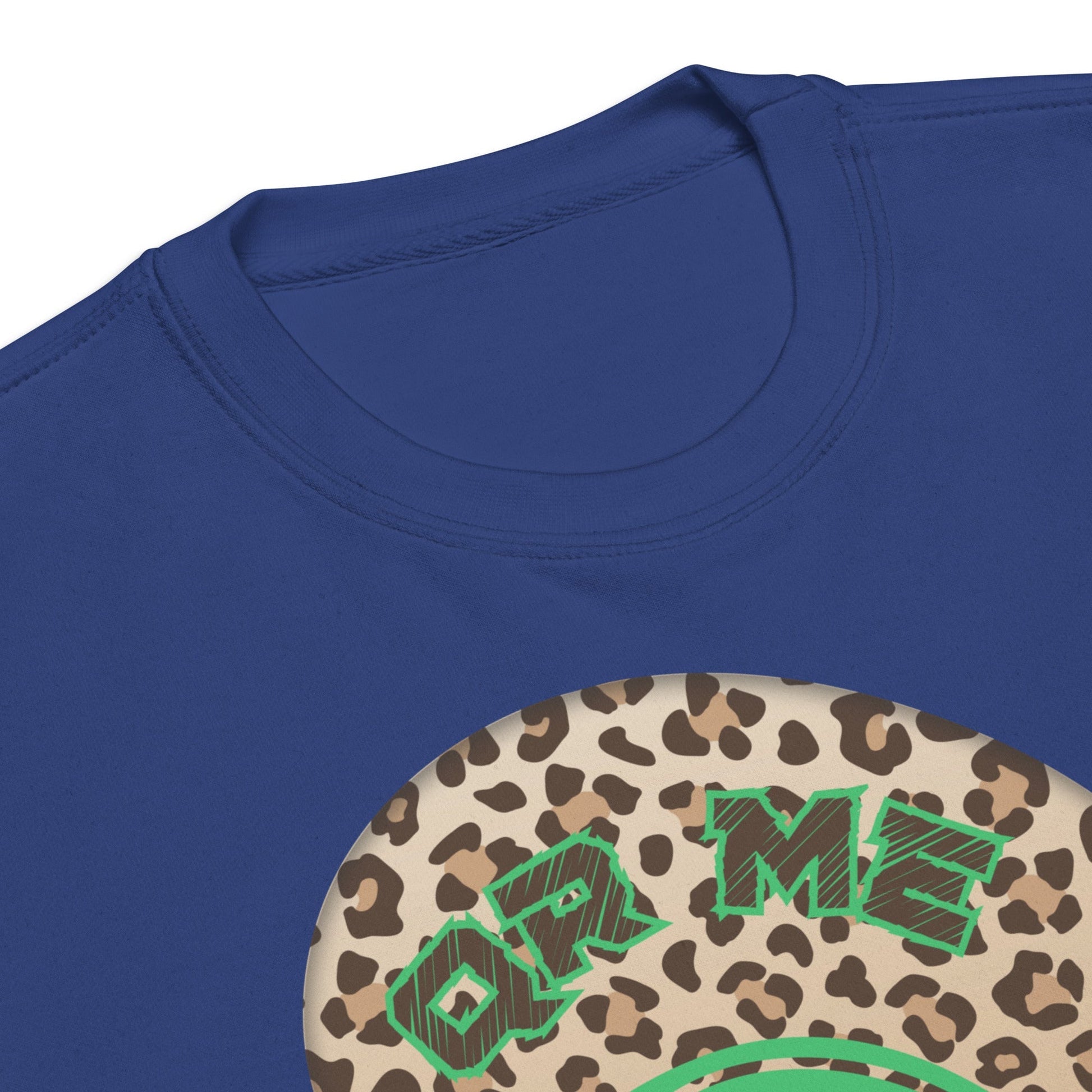 Leopard Print Personalized QR Code Sweatshirt β Wear Your Playlist!
