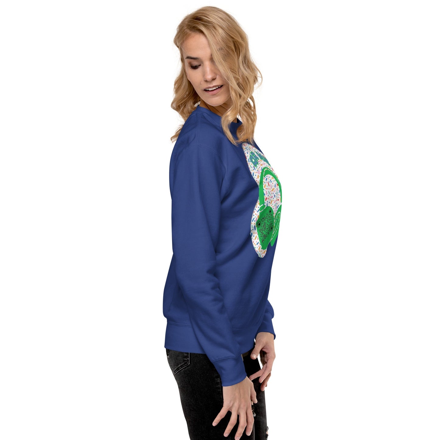 Personalized QR Code Sweatshirt β Polka Dot Playlist!