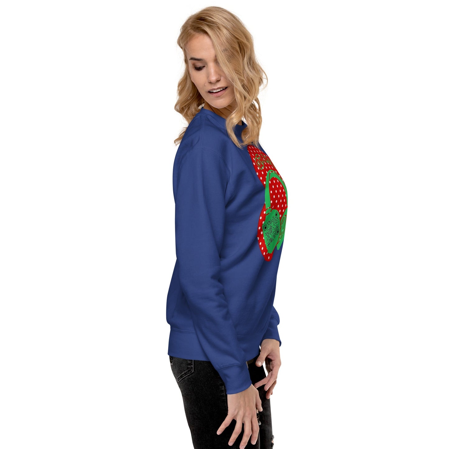 Personalized QR Code Polka Dot Sweatshirt β Tune In & Stand Out