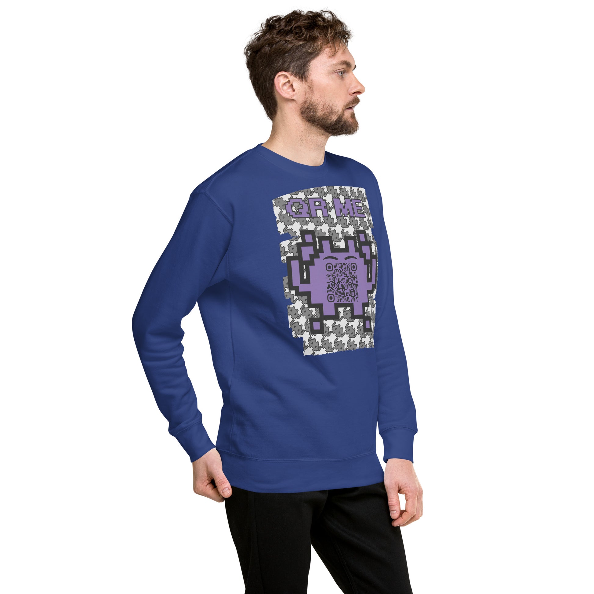 Mono Alien QR Code Sweatshirt β For Gamers & YouTubers