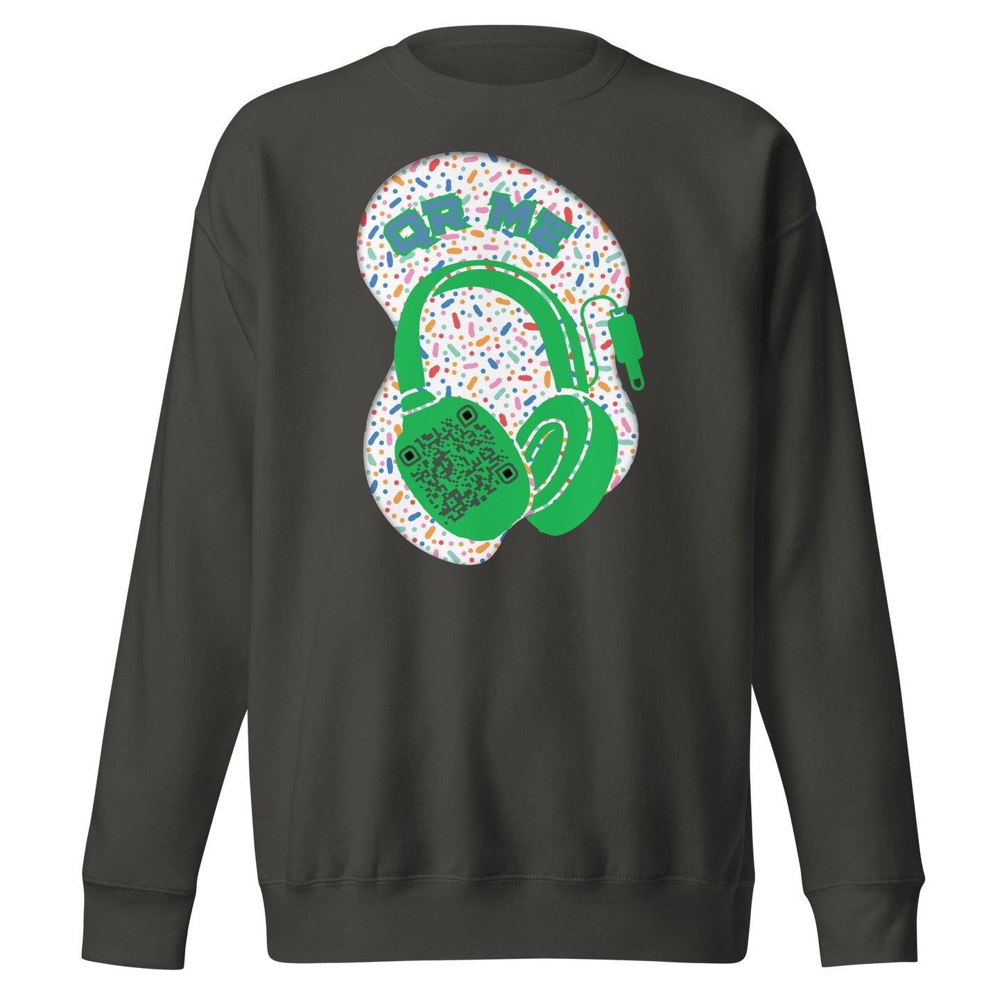 Personalized QR Code Sweatshirt β Polka Dot Playlist!