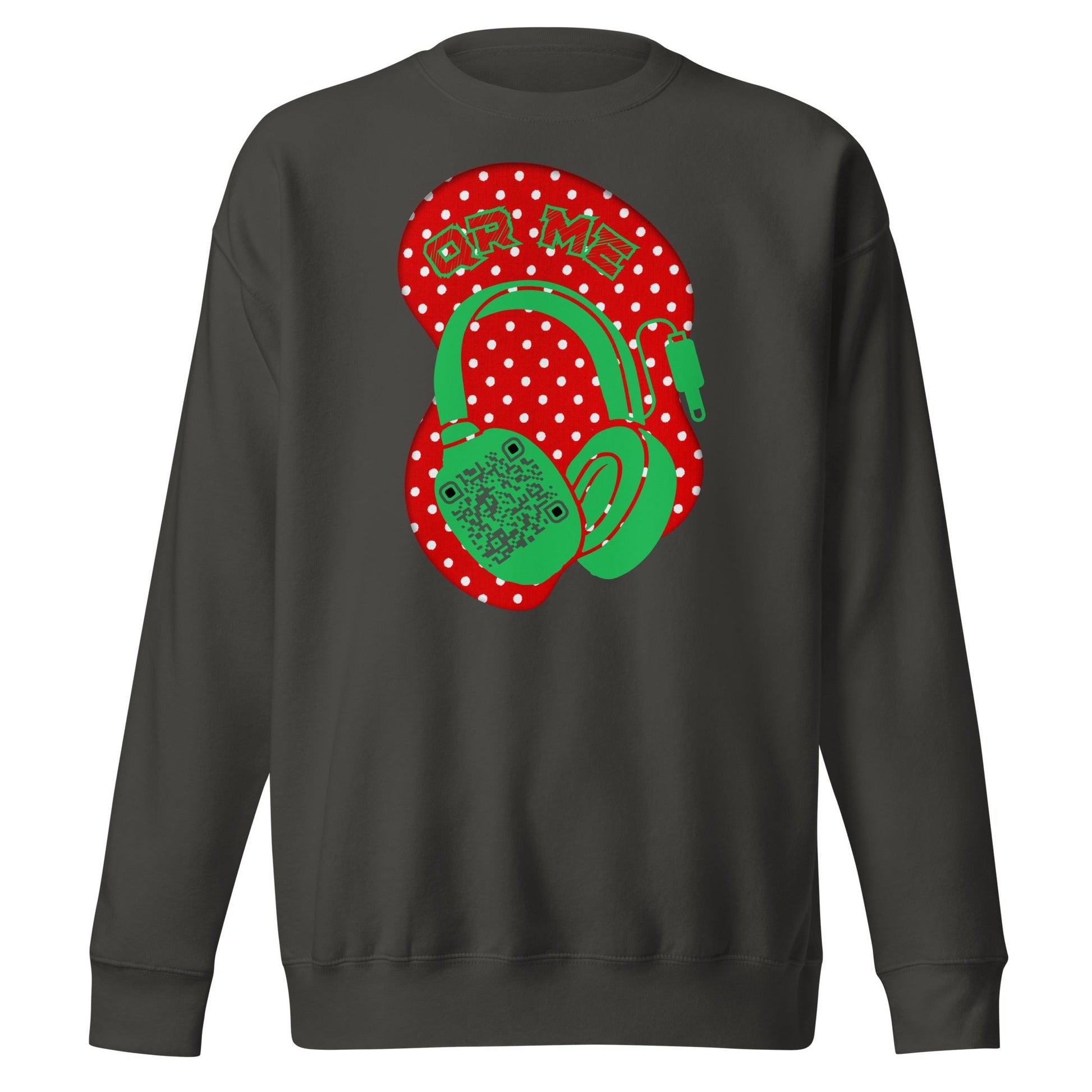 Personalized QR Code Polka Dot Sweatshirt β Tune In & Stand Out