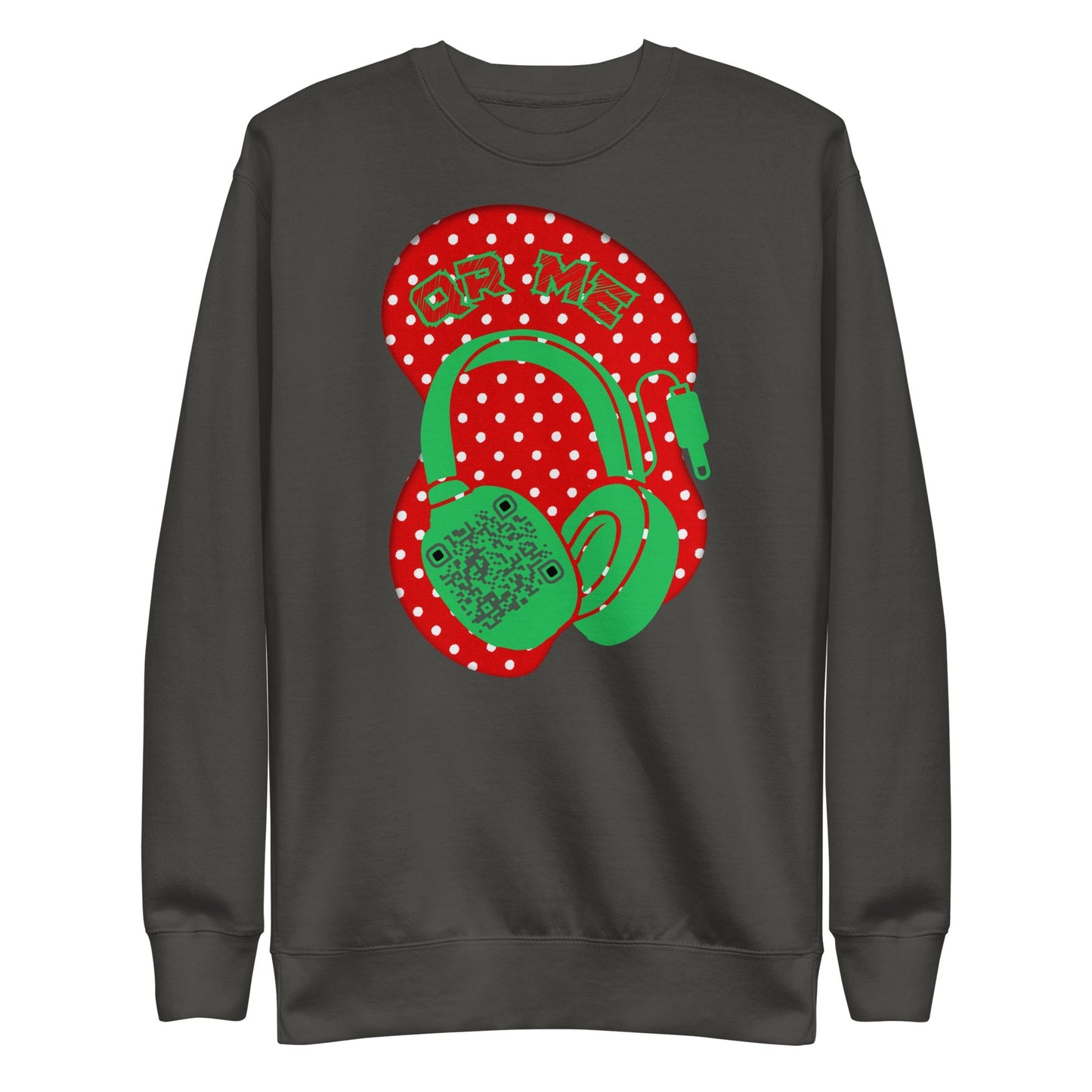 Personalized QR Code Polka Dot Sweatshirt β Tune In & Stand Out