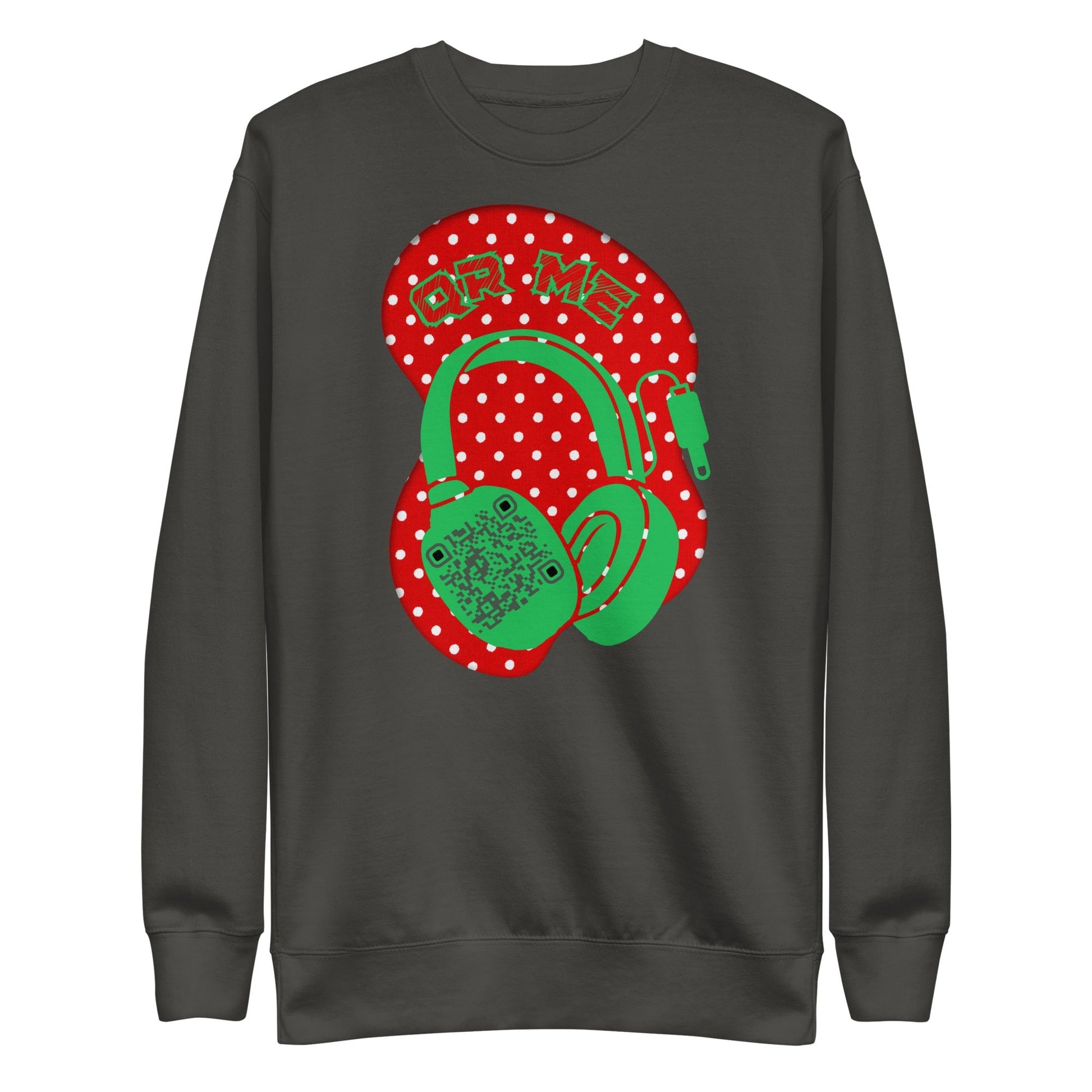 Personalized QR Code Polka Dot Sweatshirt β Tune In & Stand Out
