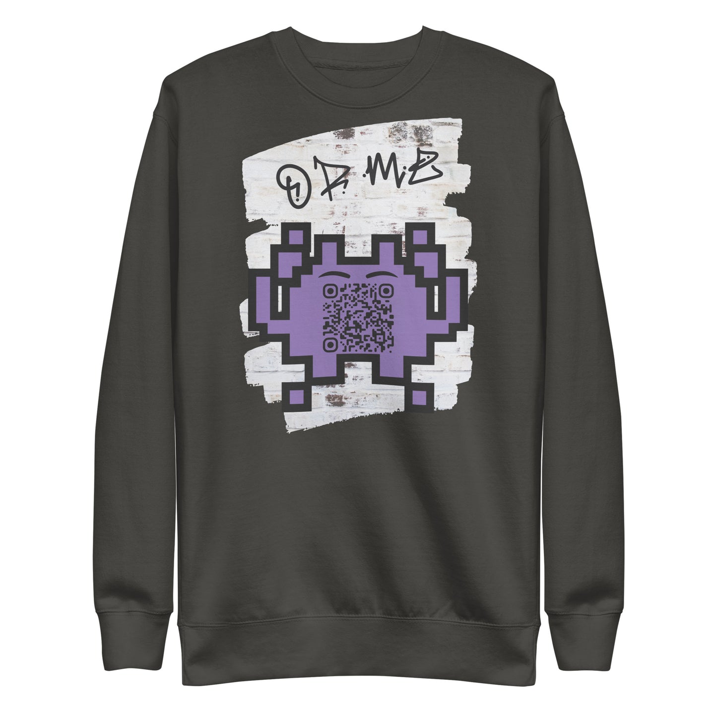 Graffiti Wall Alien QR Code Sweatshirt β Bold Style for Gamers