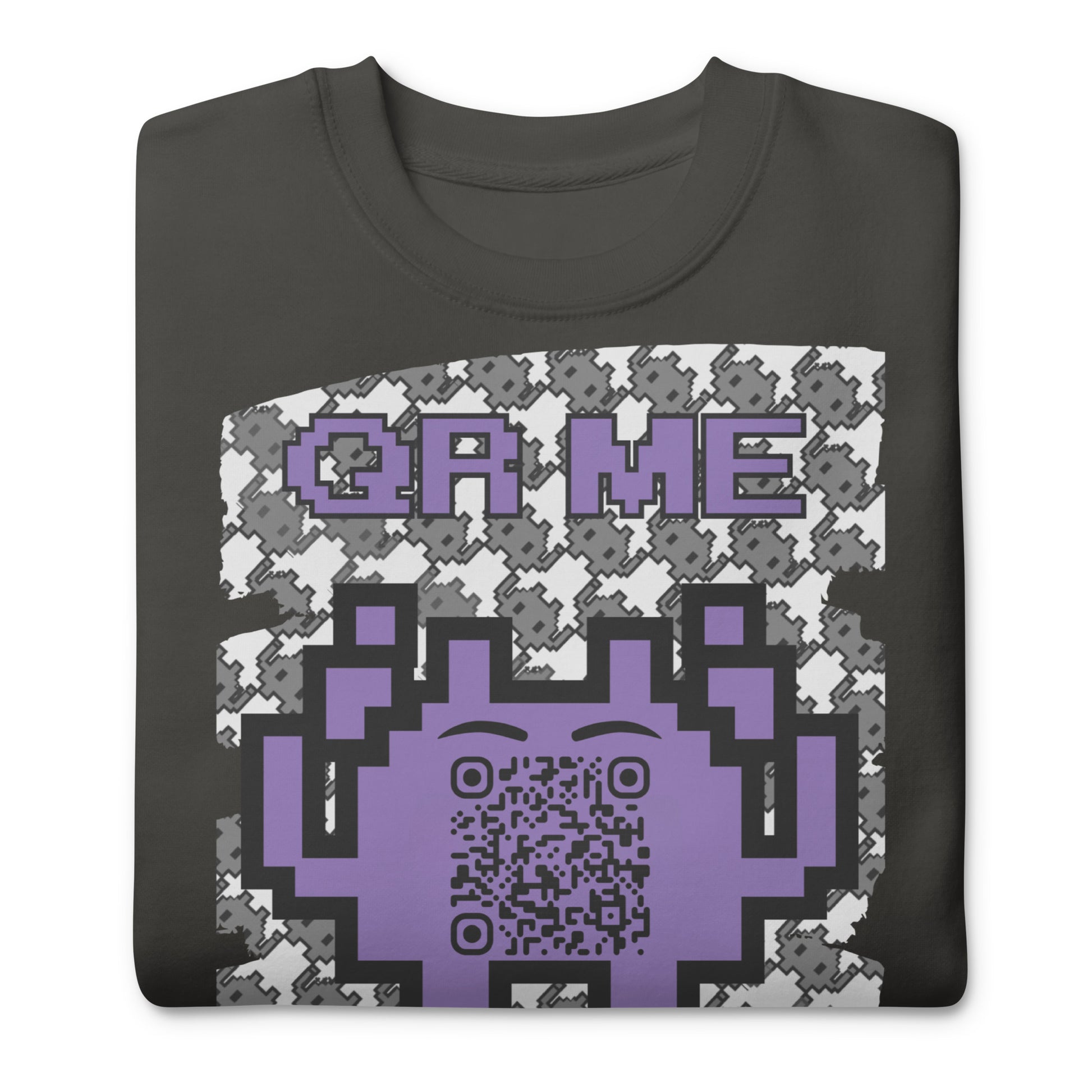 Mono Alien QR Code Sweatshirt β For Gamers & YouTubers