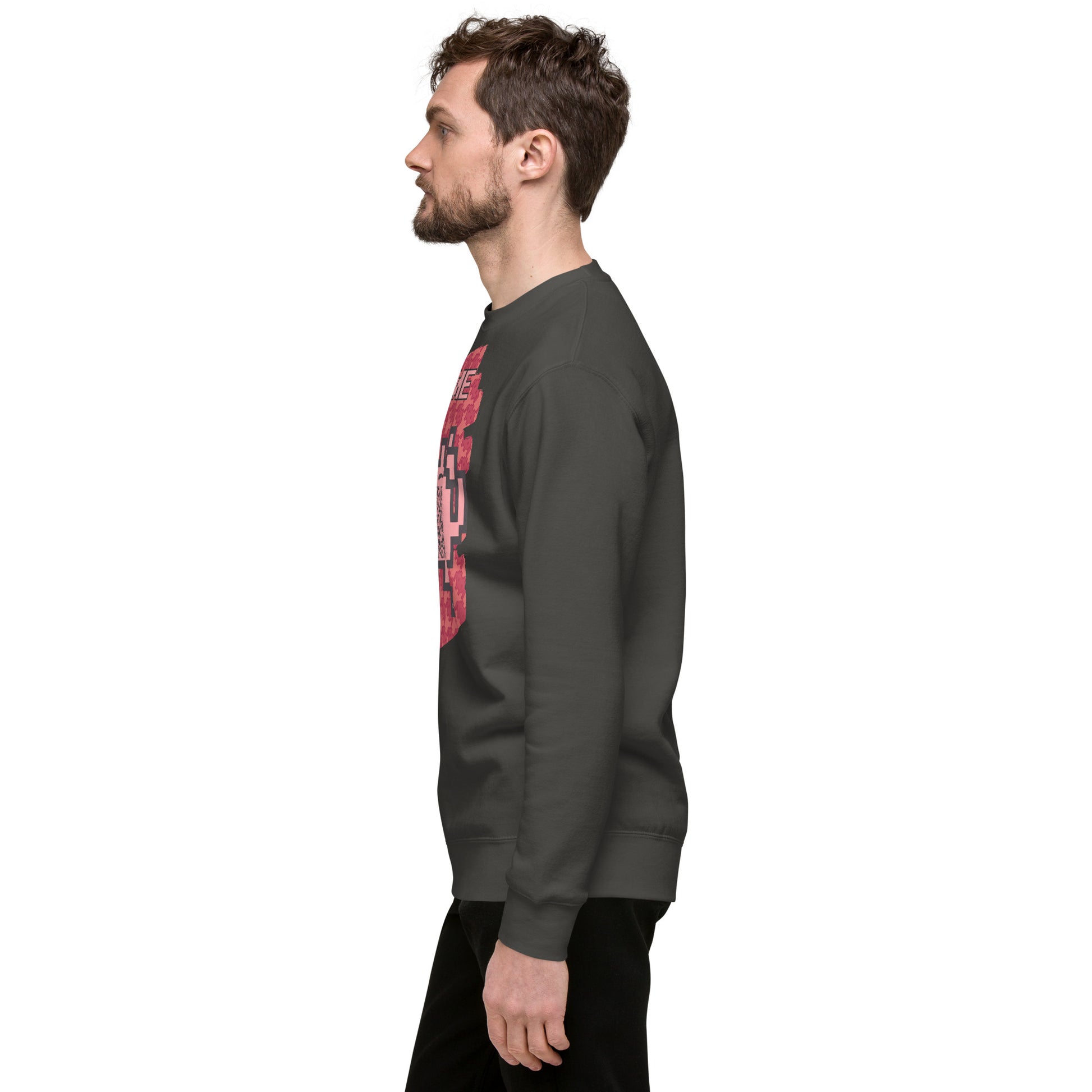 Red Alien QR Code Sweatshirt β Bold Tech for Gamers & YouTubers