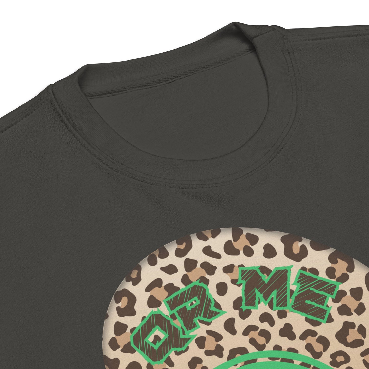 Leopard Print Personalized QR Code Sweatshirt β Wear Your Playlist!