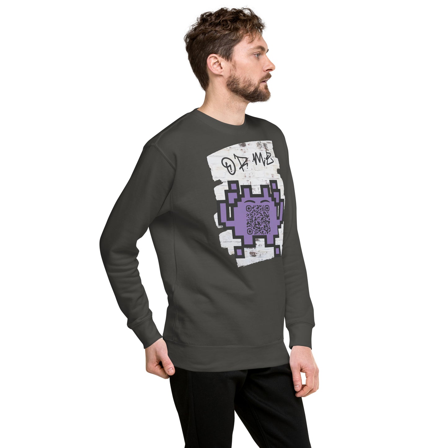 Graffiti Wall Alien QR Code Sweatshirt β Bold Style for Gamers