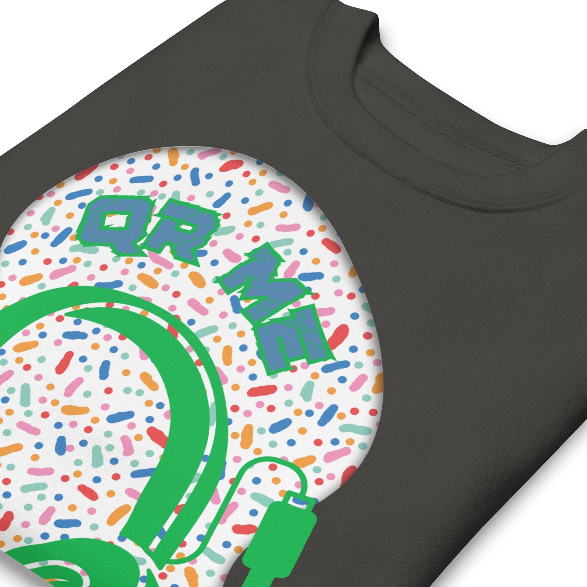 Personalized QR Code Sweatshirt β Polka Dot Playlist!