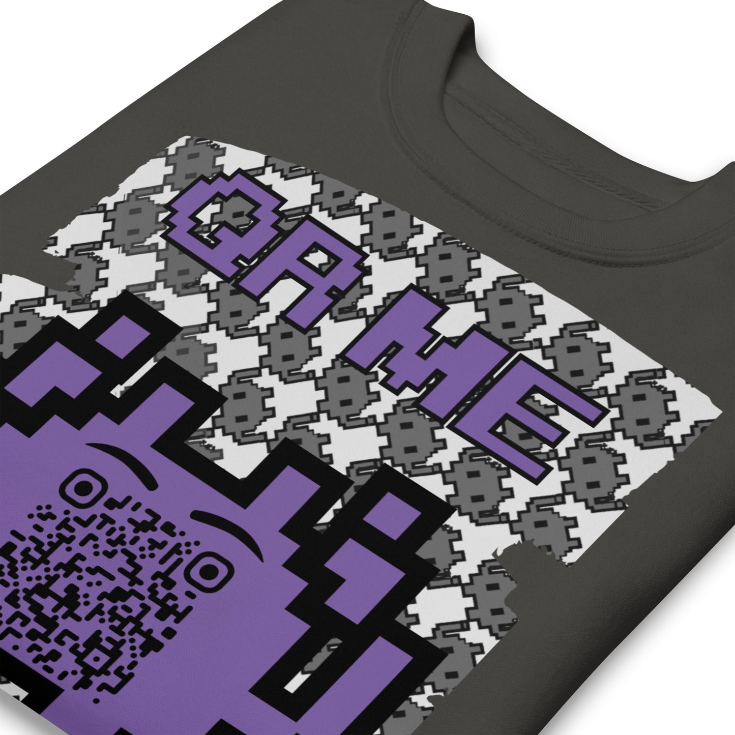 Mono Alien QR Code Sweatshirt β For Gamers & YouTubers