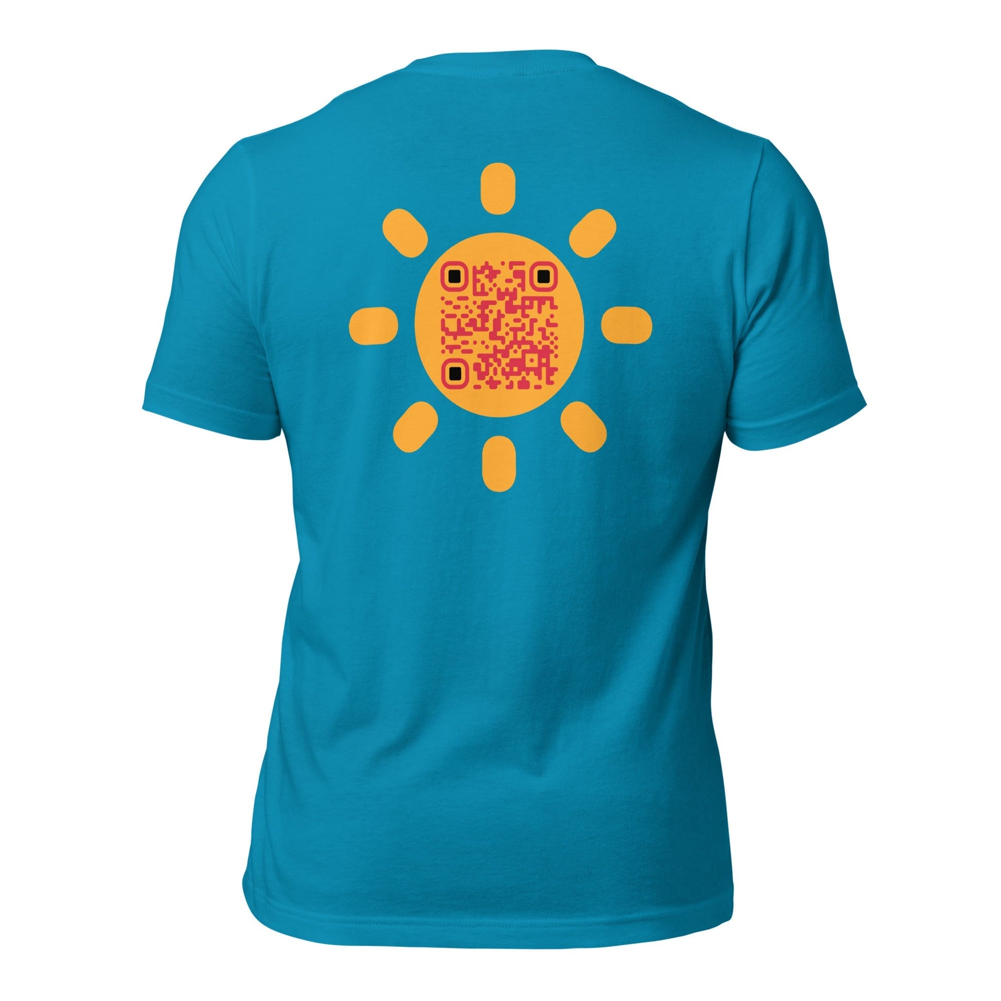 Sunshine Emoji Personalized QR Code Unisex T-Shirts