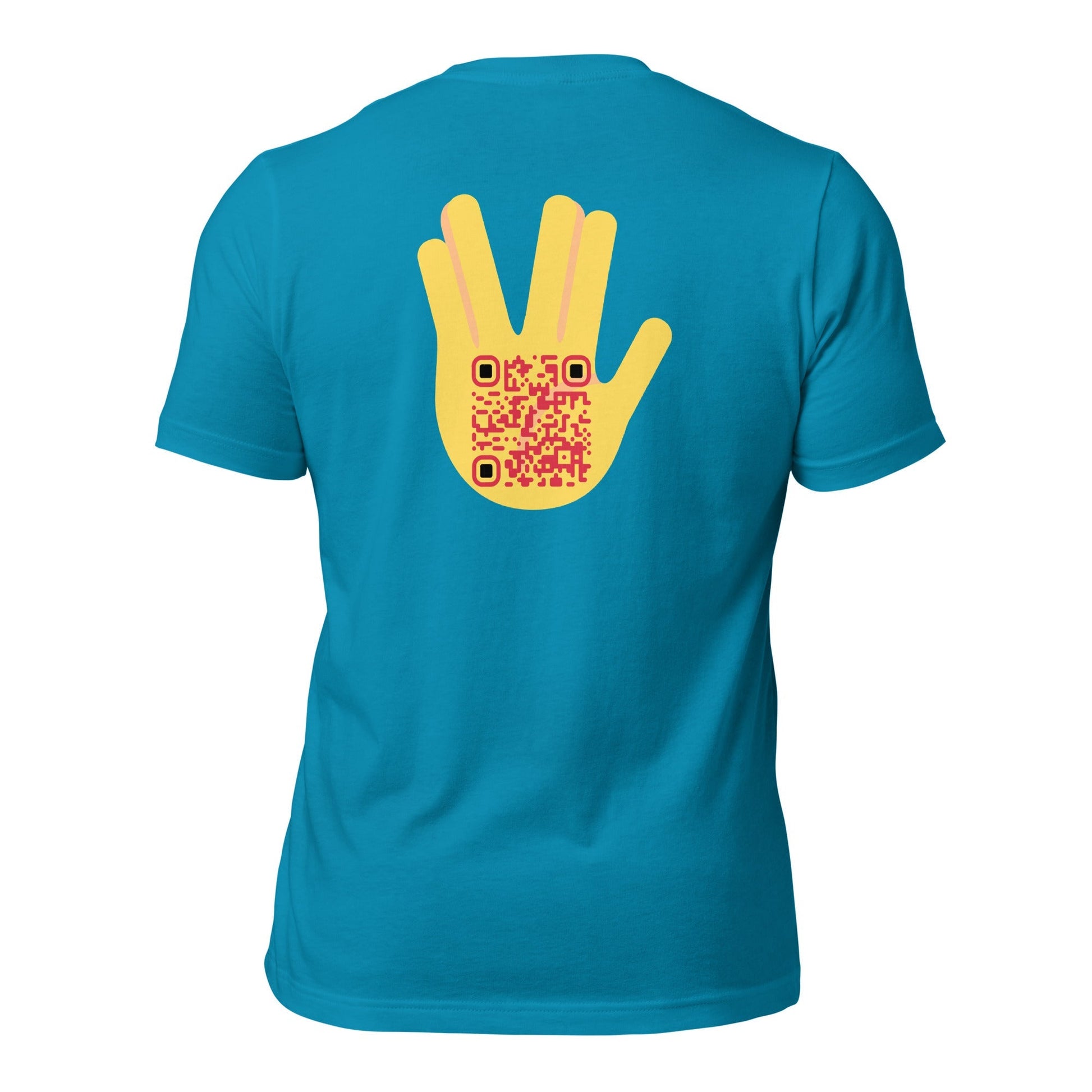 Vulcan Wave Emoji Personalized QR Code T-Shirt