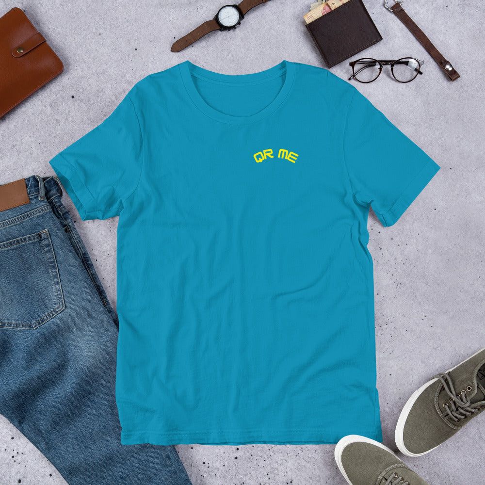 Alien Emoji Personalized QR Code T-Shirt – Unisex & Fun