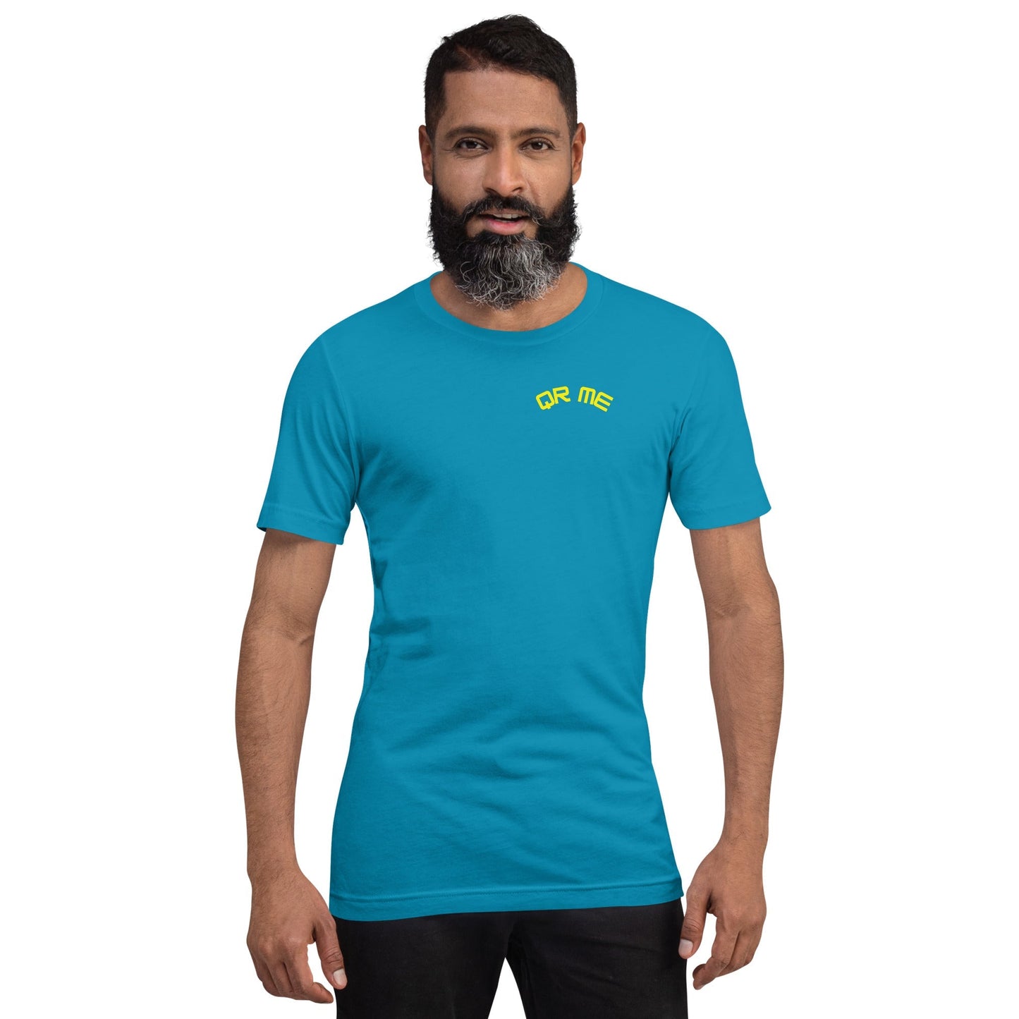 Baseball Emoji Personalized QR Code Unisex T-Shirt