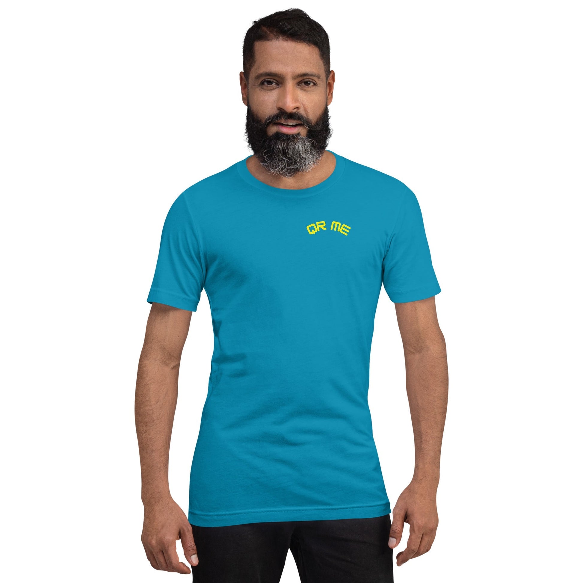 Baseball Emoji Personalized QR Code Unisex T-Shirt