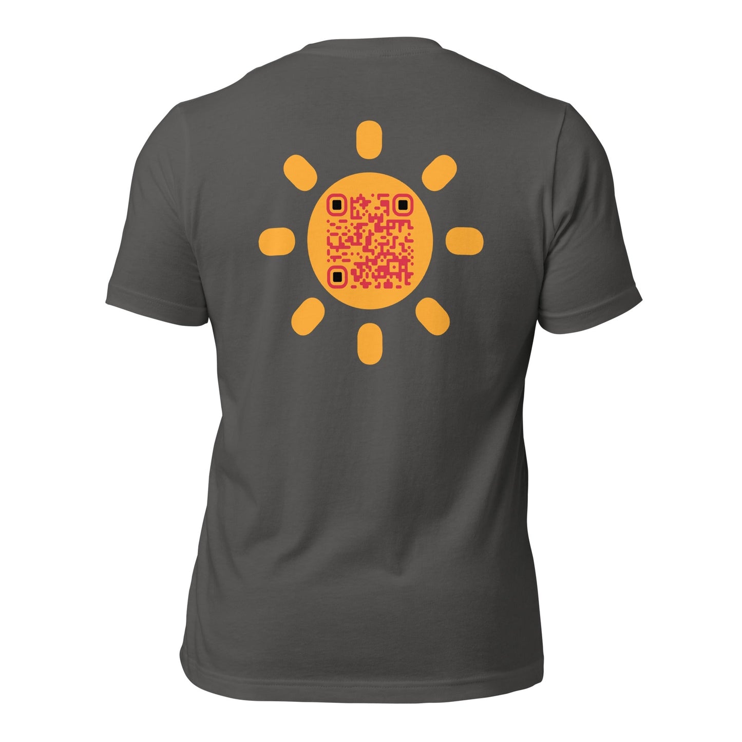 Sunshine Emoji Personalized QR Code Unisex T-Shirts