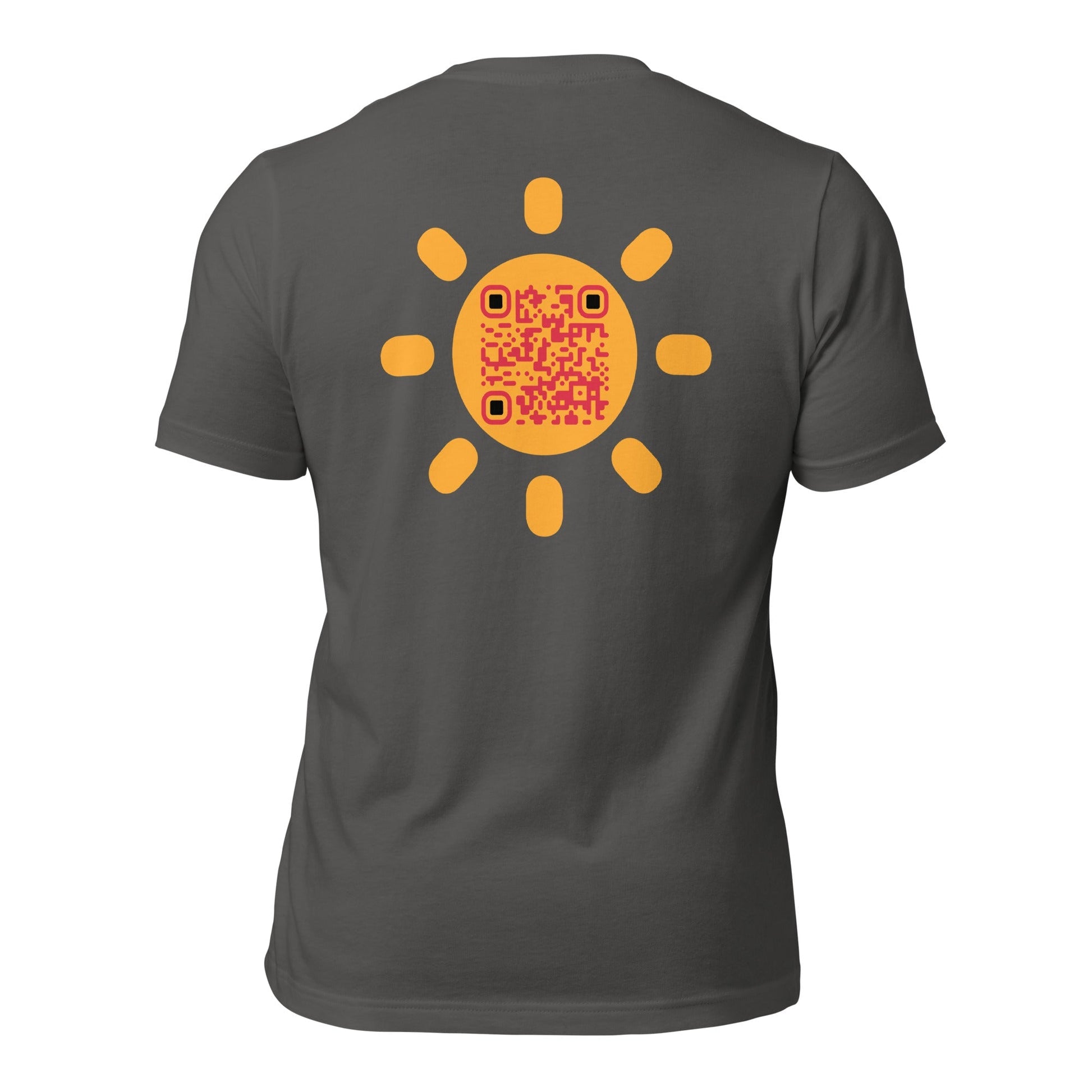 Sunshine Emoji Personalized QR Code Unisex T-Shirts