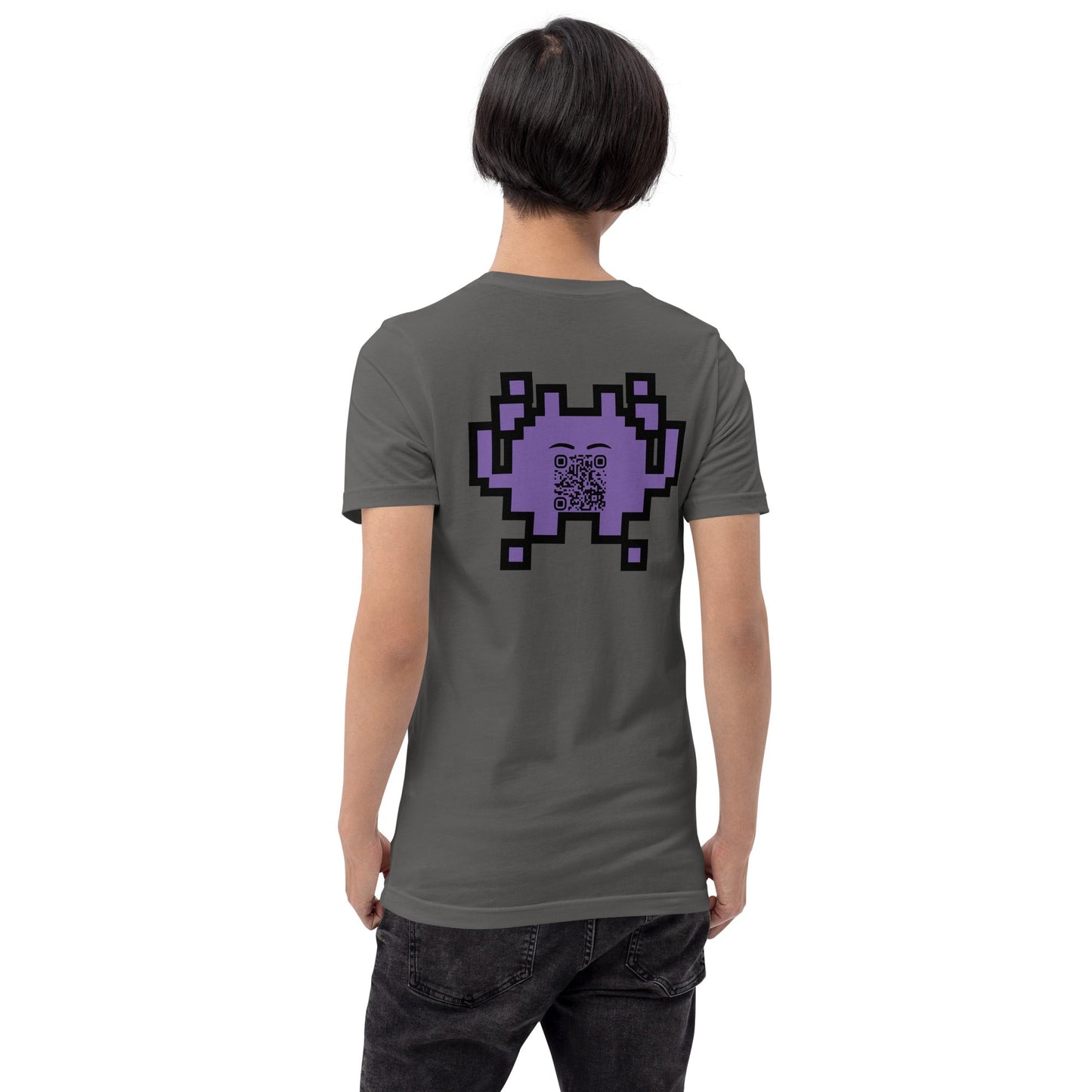 Alien Emoji Personalized QR Code T-Shirt – Unisex & Fun