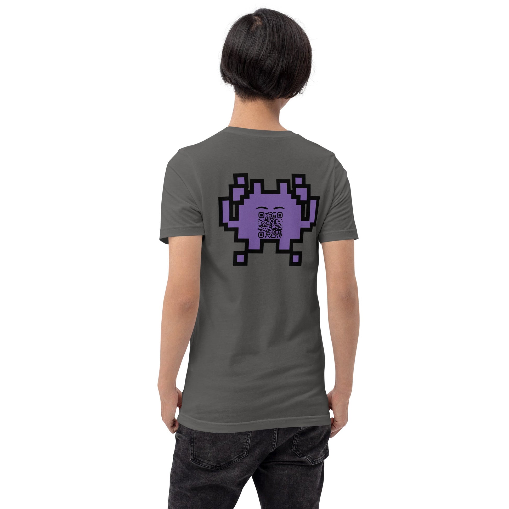 Alien Emoji Personalized QR Code T-Shirt – Unisex & Fun