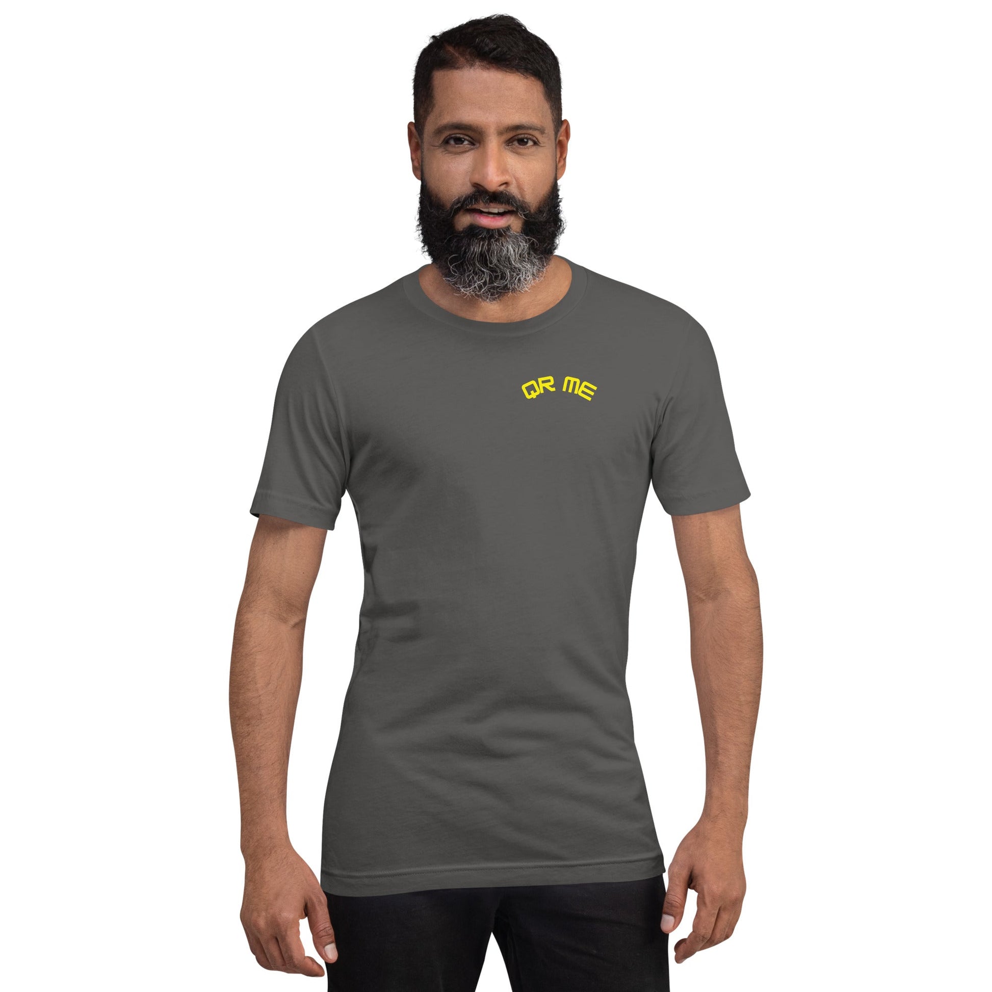 Baseball Emoji Personalized QR Code Unisex T-Shirt